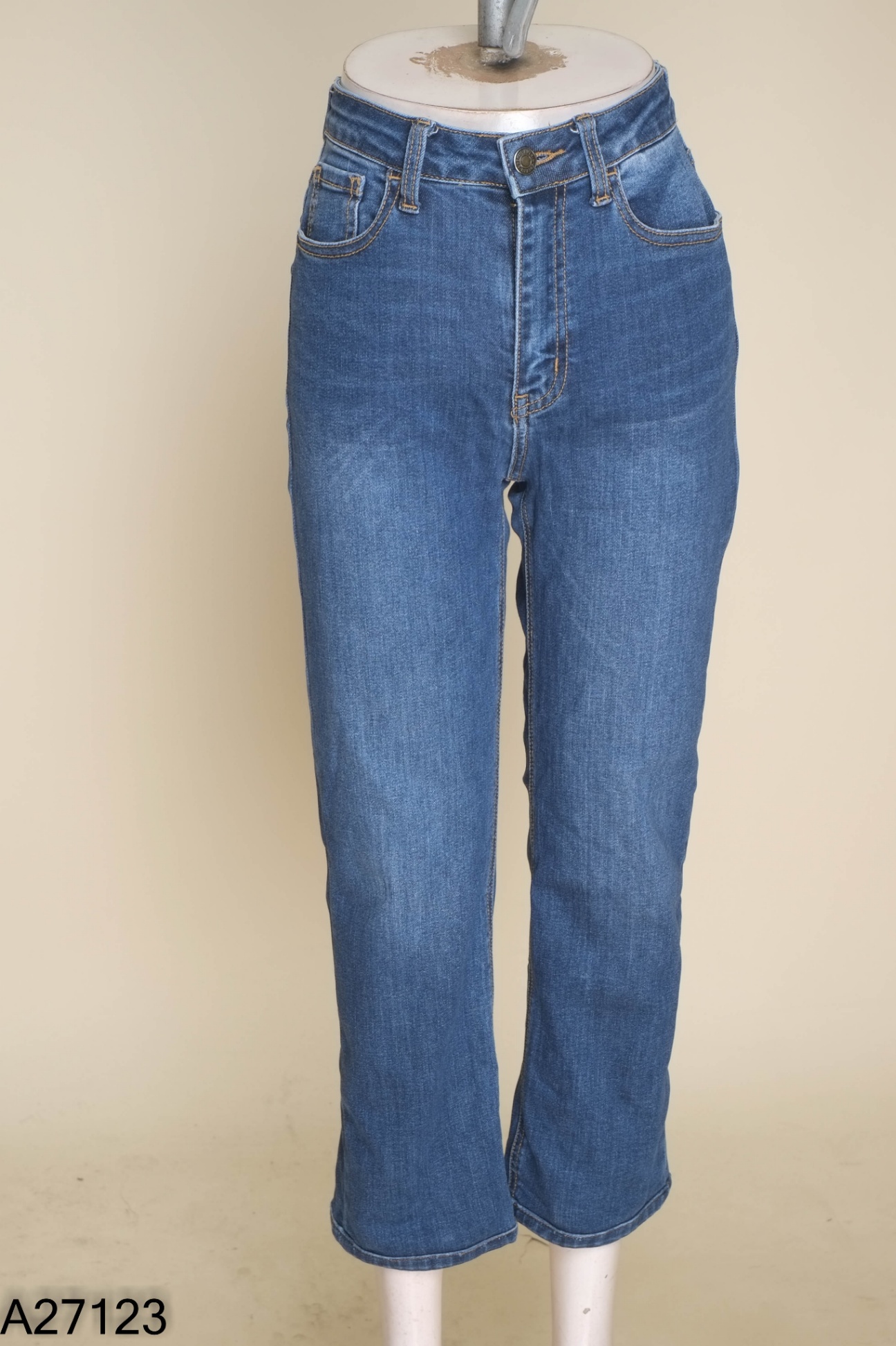 Quần CT JEANS xanh trơn