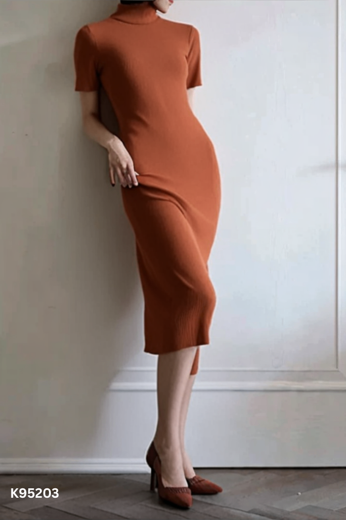Váy ADORE DRESS len tăm nâu