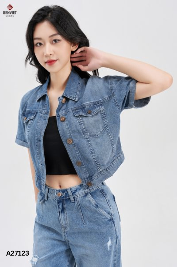 Áo GEN VIET jean xanh