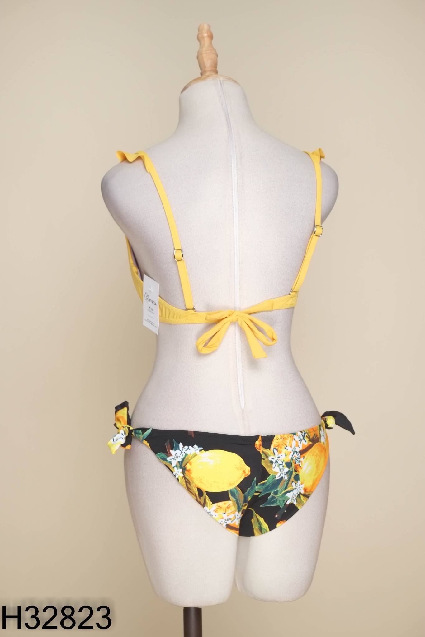 SET Bikini vàng phối đen
