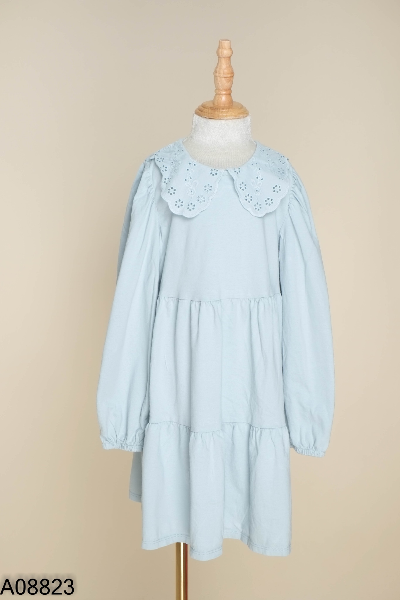 Váy xanh cổ bèo KIDS