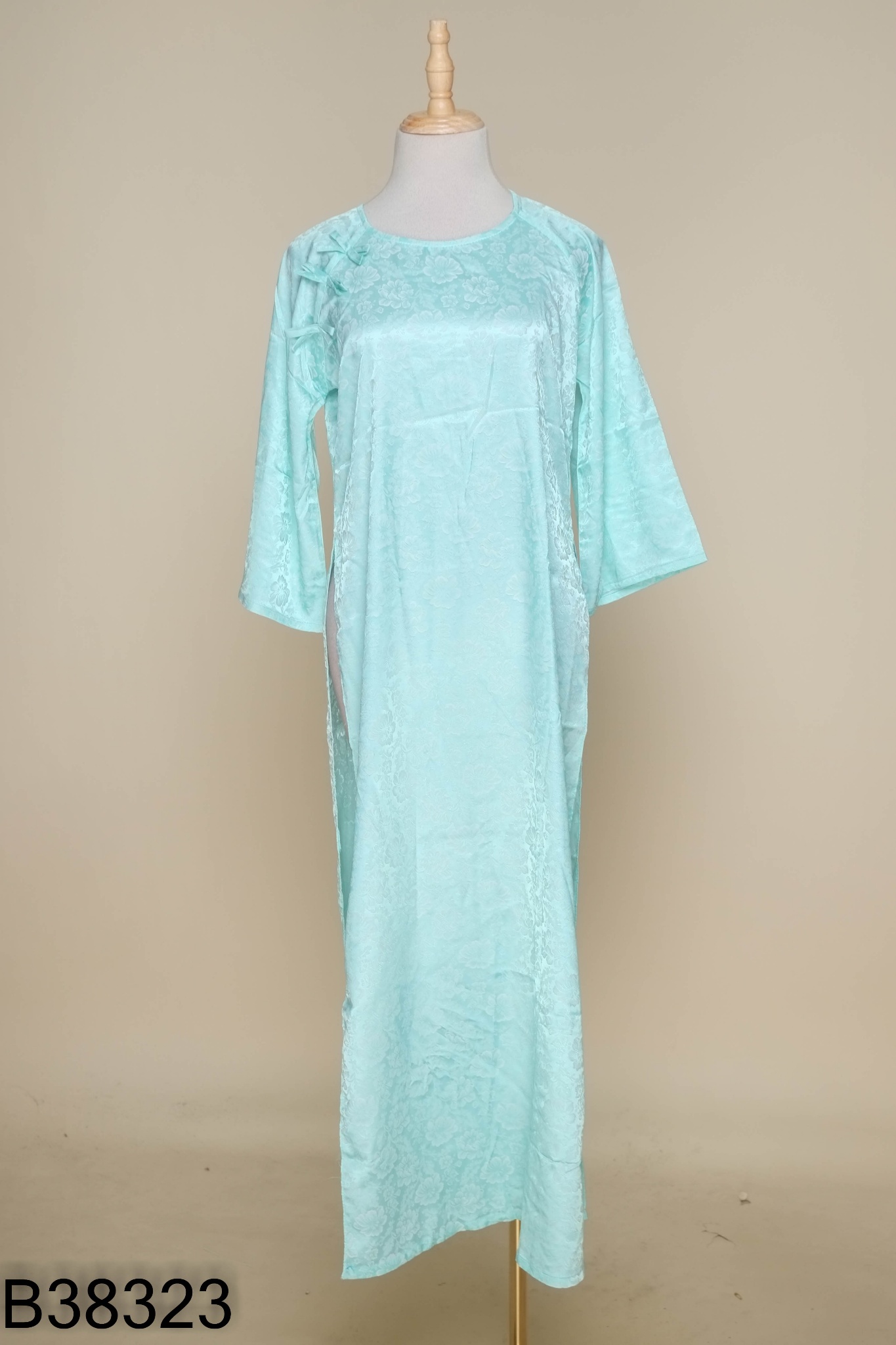 Áo dài lụa xanh