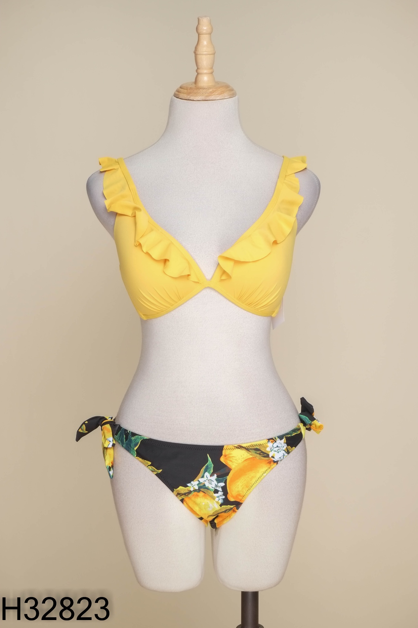 SET Bikini vàng phối đen