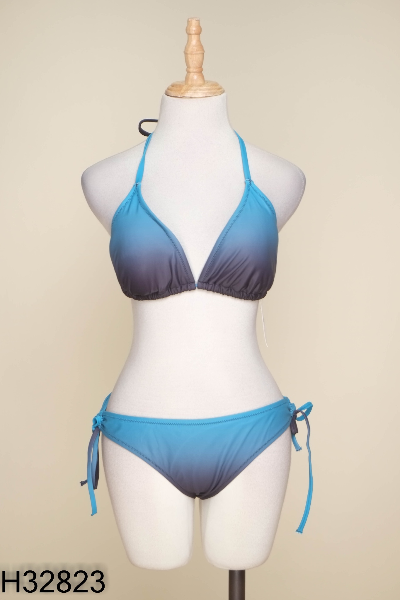 SET Bikini xanh phối xám