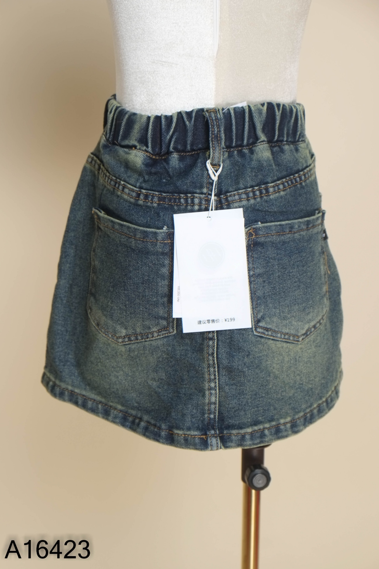 NEWTAG Chân váy jean xanh KIDS