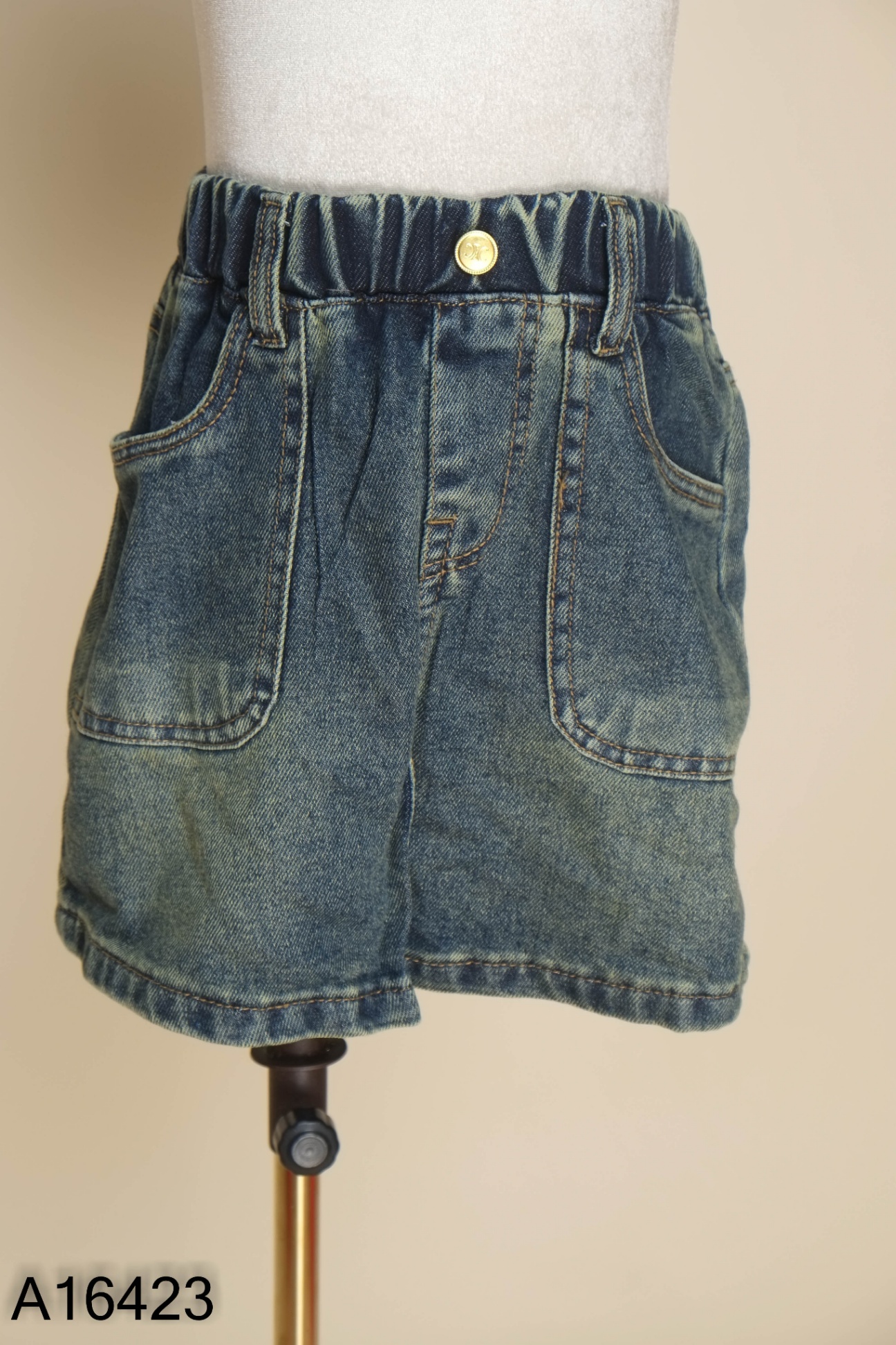 NEWTAG Chân váy jean xanh KIDS