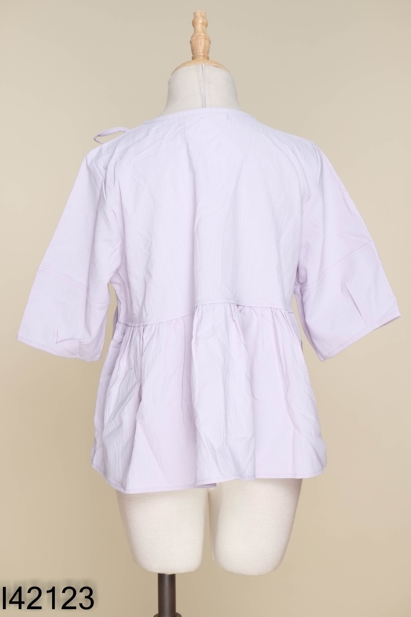 Áo kiểu tím trơn