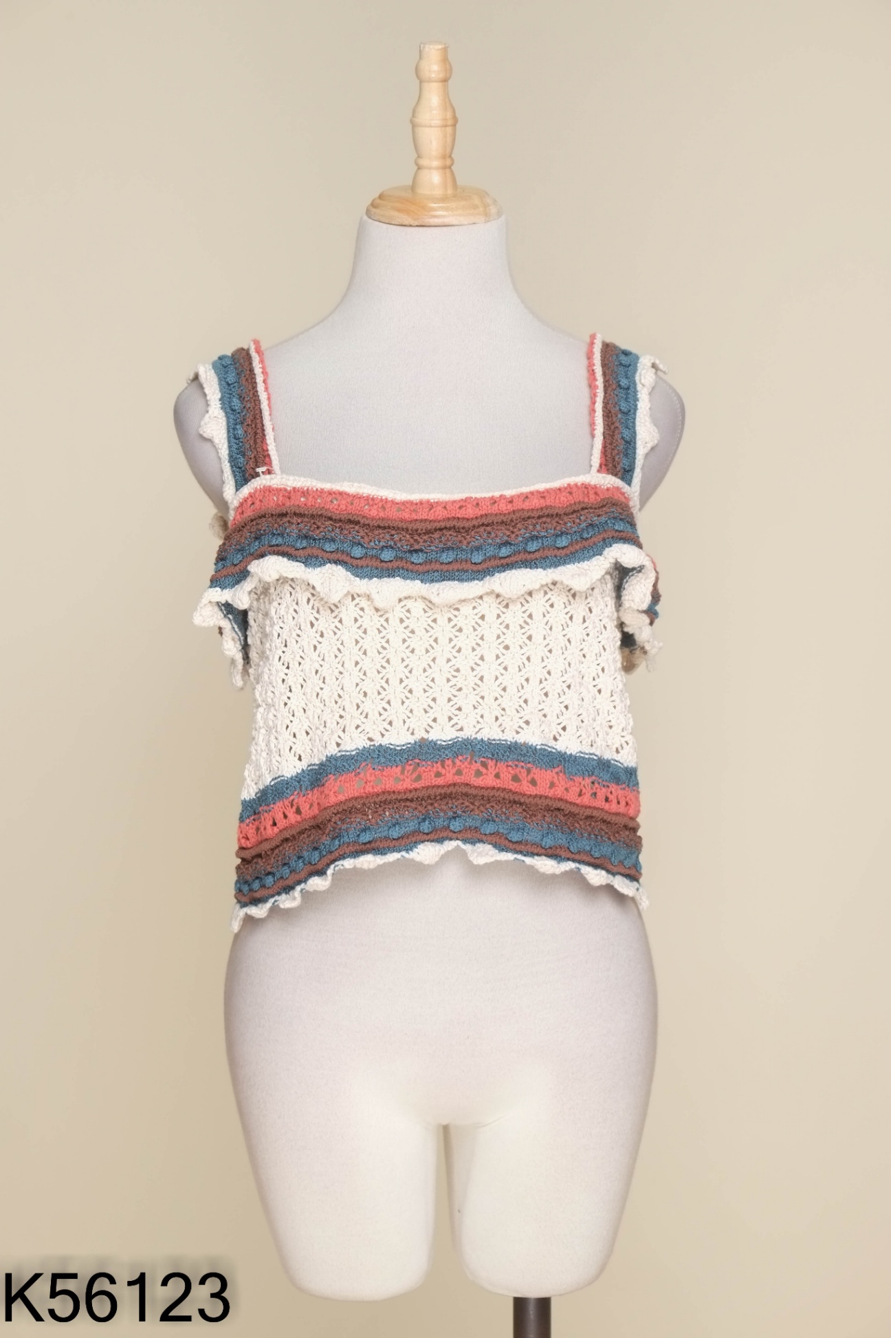 Áo be phối xanh cam