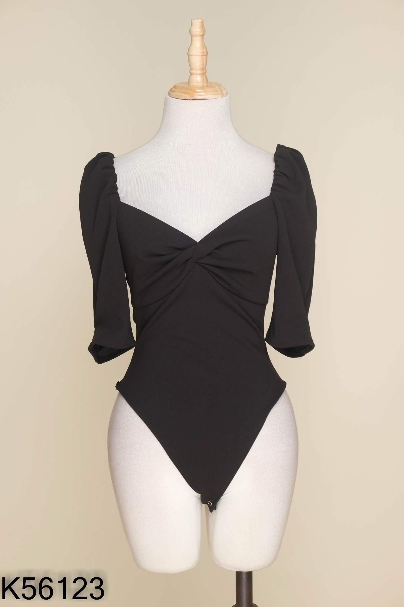 Bodysuit EVERLUXE đen trơn