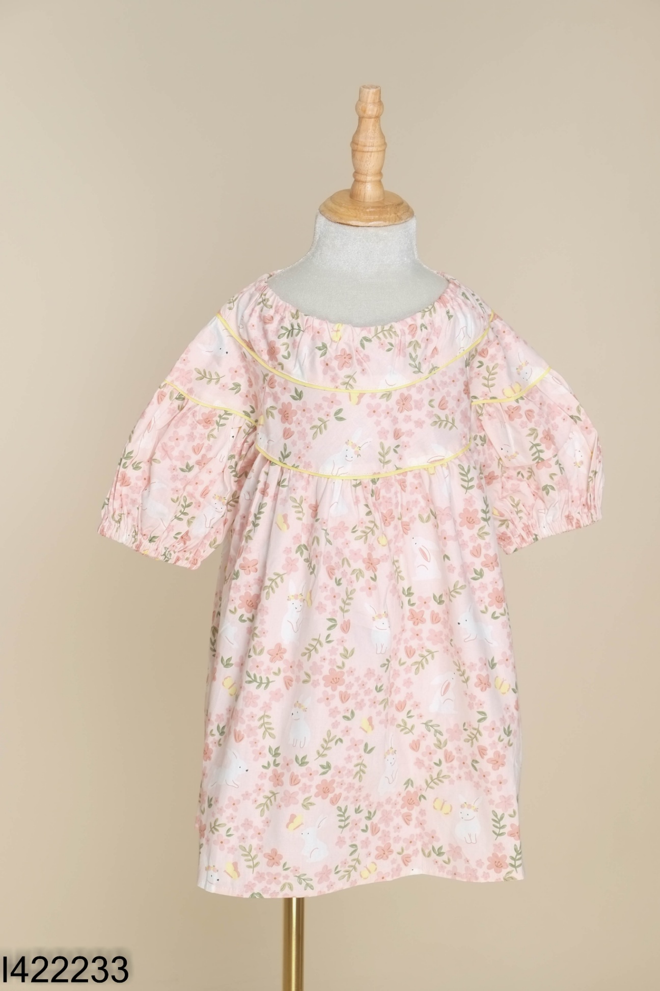 NEWTAG Váy hồng hoạ tiết kid