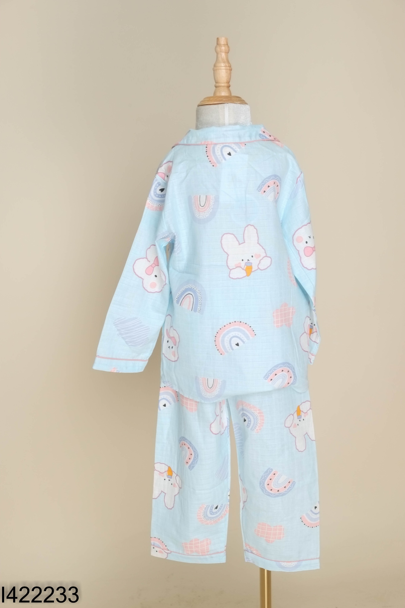 NEWTAG Set pijama xanh hoạ tiết