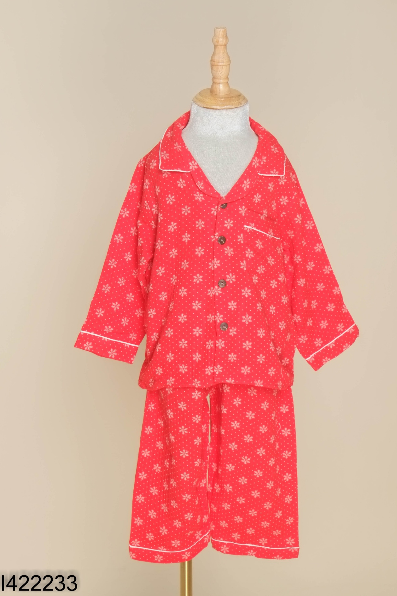 NEWTAG Set pijama đỏ hoạ tiết kid