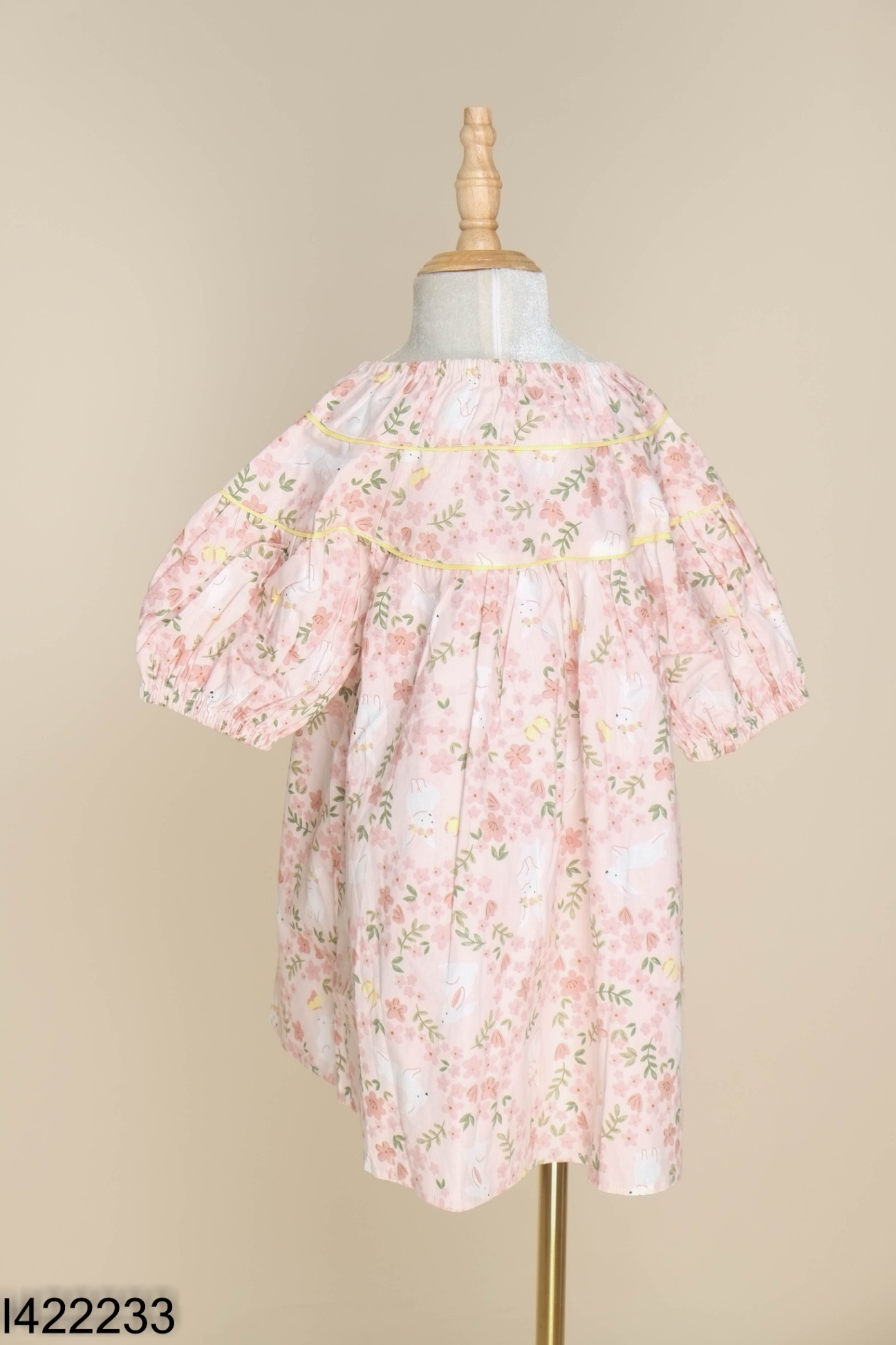 NEWTAG Váy hồng hoạ tiết kid