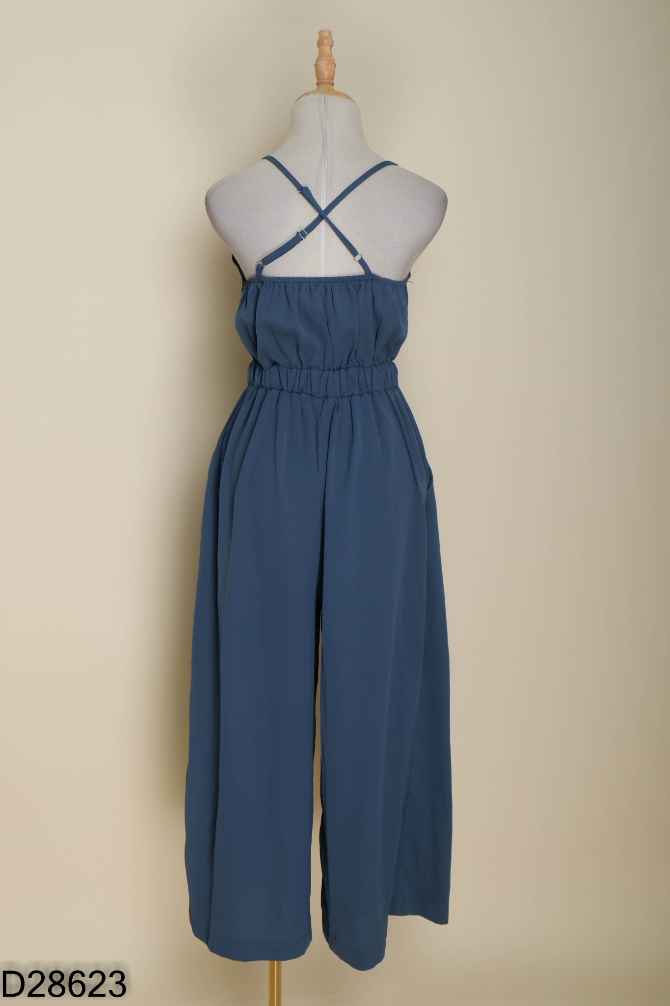 Jumpsuits hai dây AIR SPACE xanh trơn