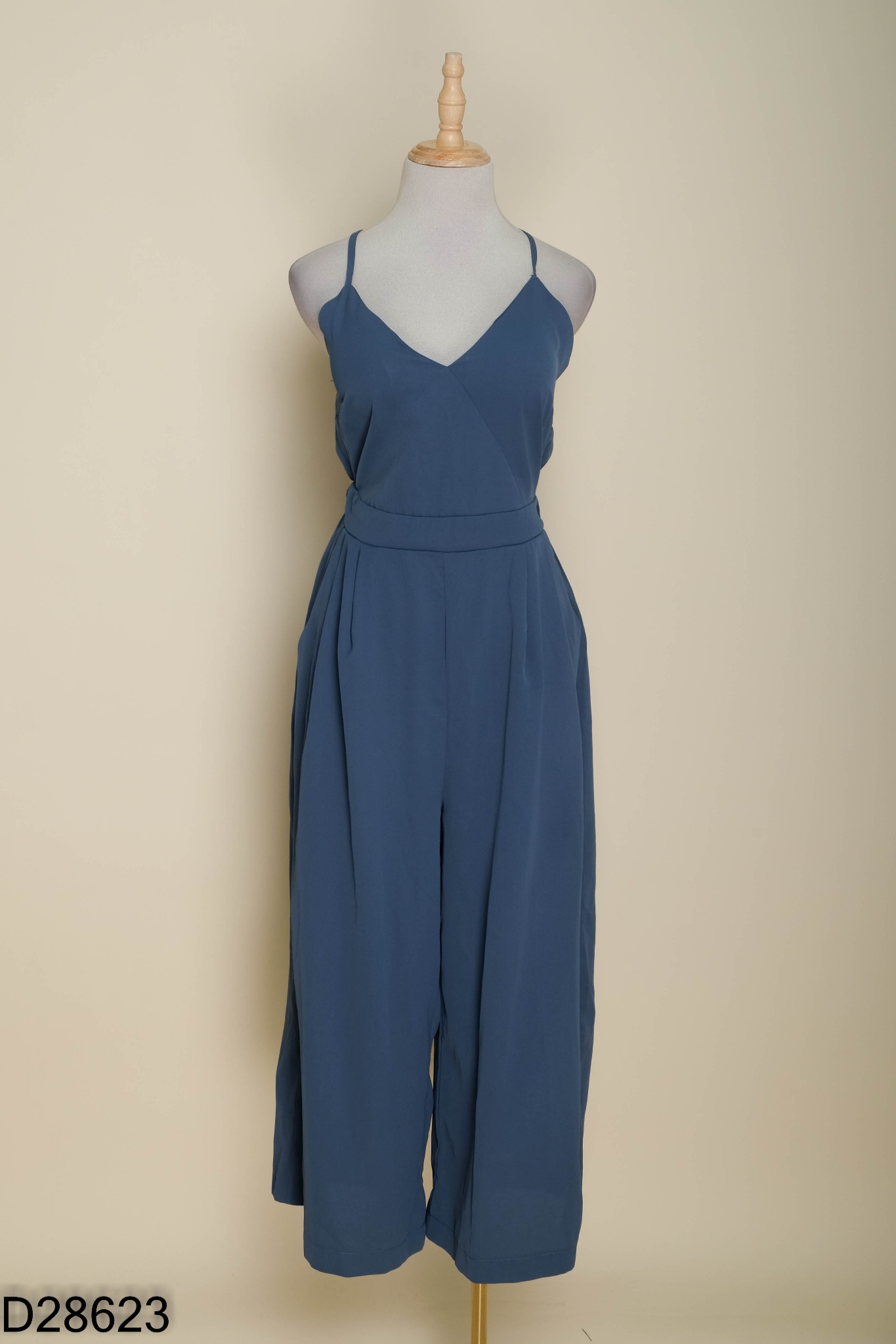 Jumpsuits hai dây AIR SPACE xanh trơn