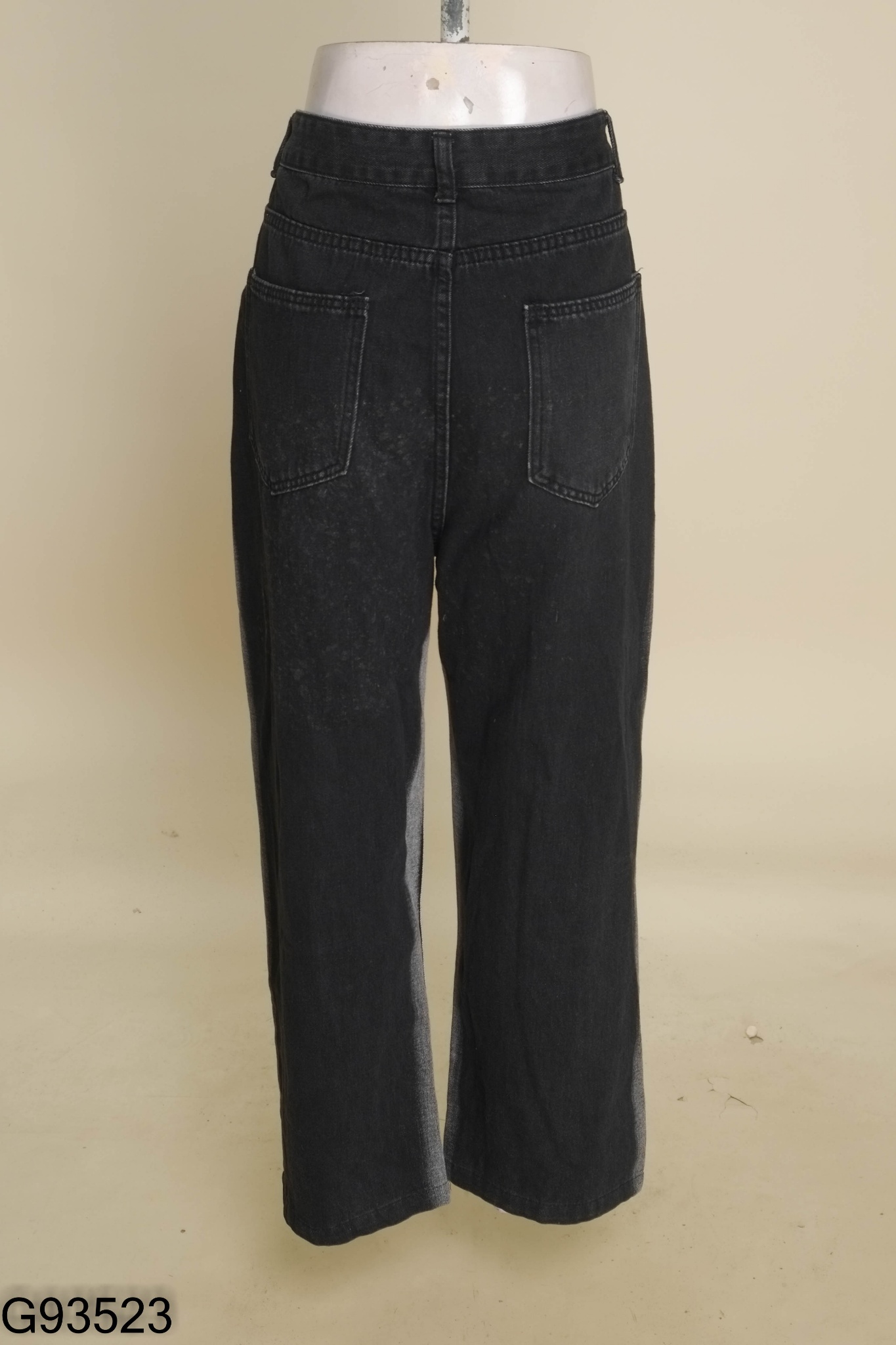 Quần jeans đen phối xám