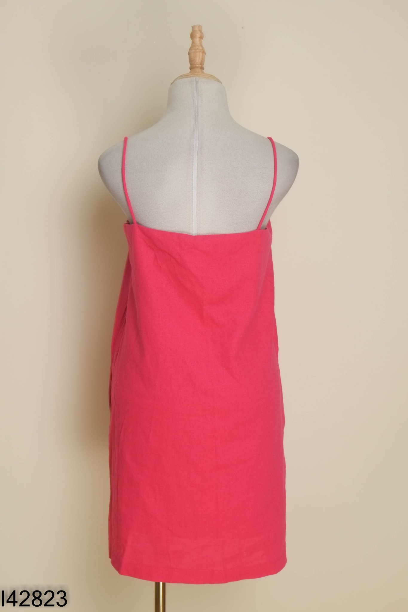 Váy hai dây SHUSHI linen hồng