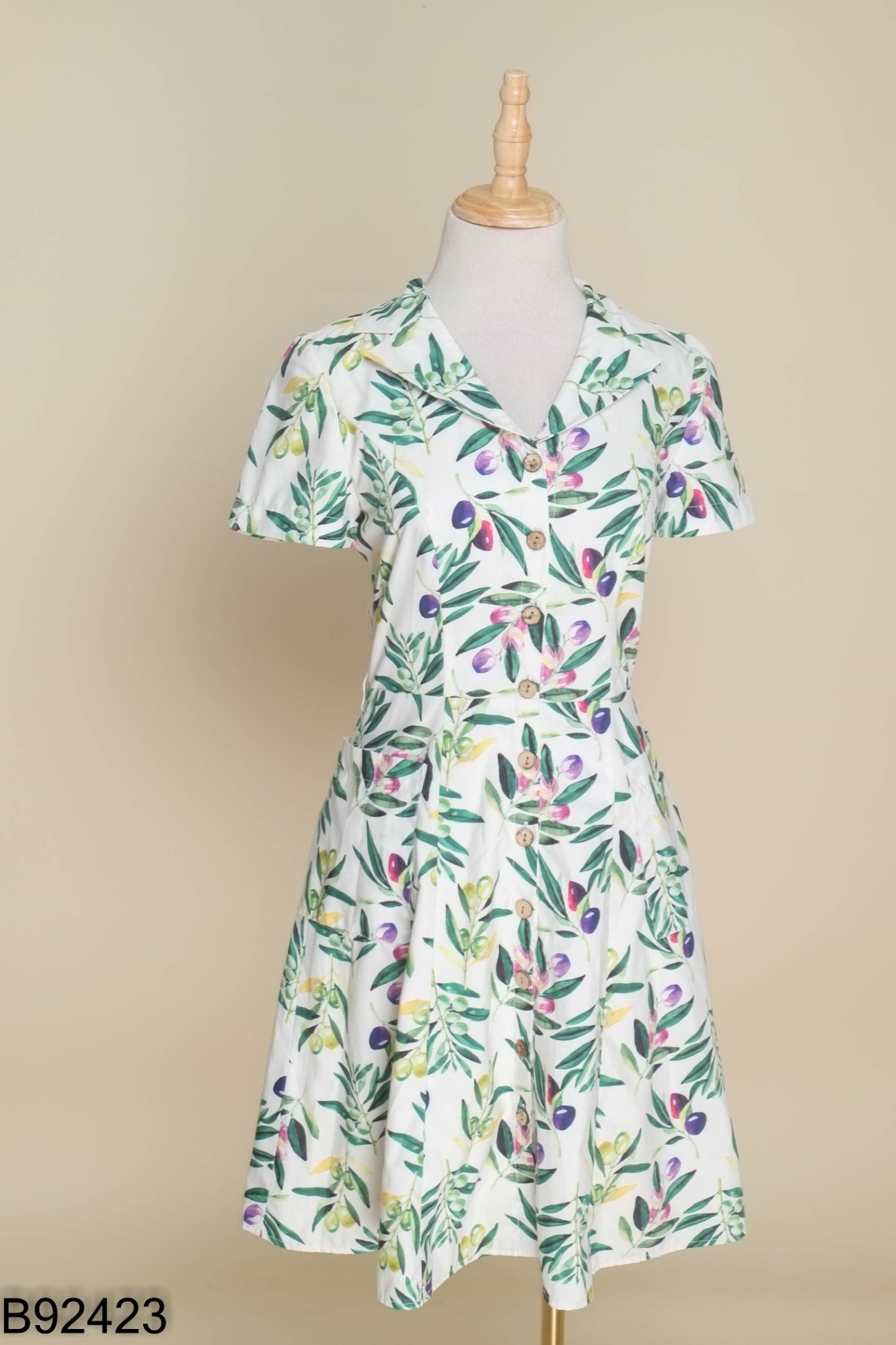 Váy be ADORE DRESS họa tiết xanh