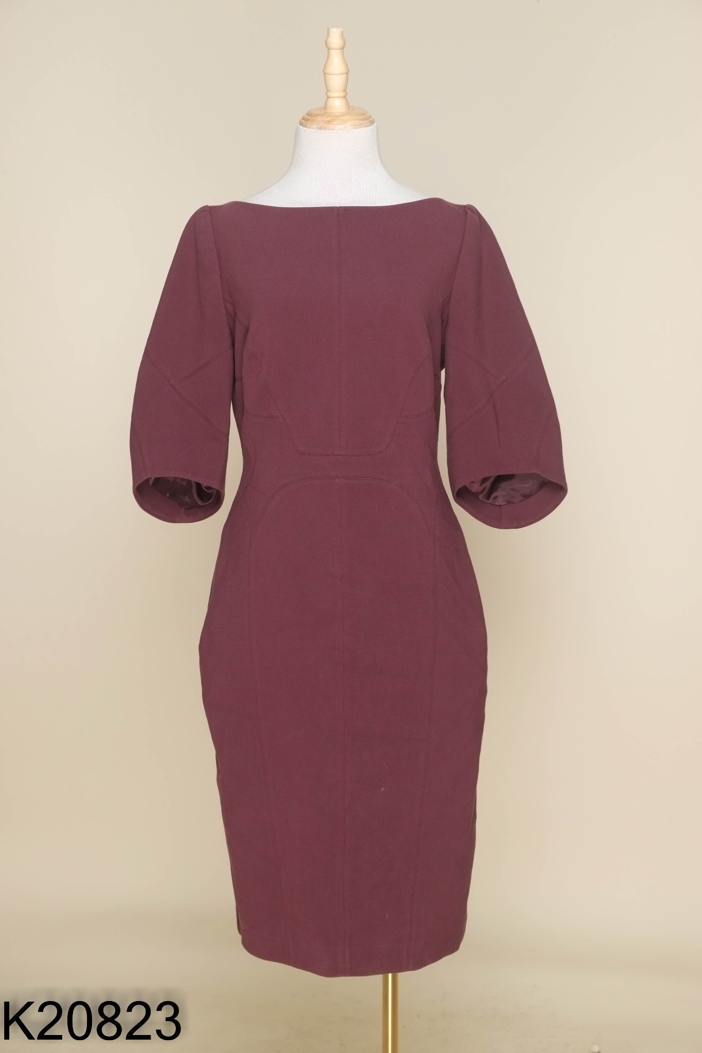 Váy KAREN MILLEN đỏ mận