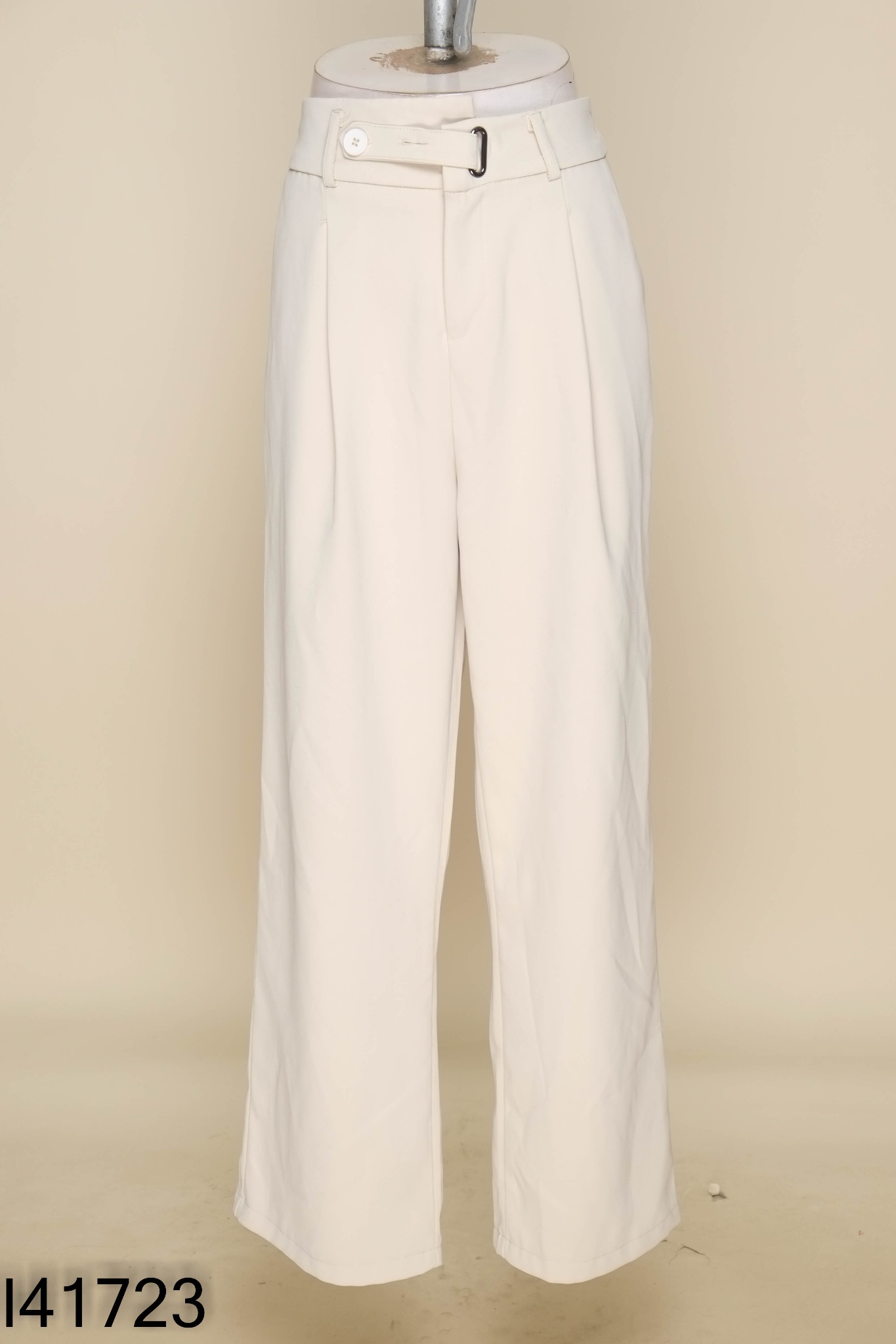 Quần culottes vải be chun eo