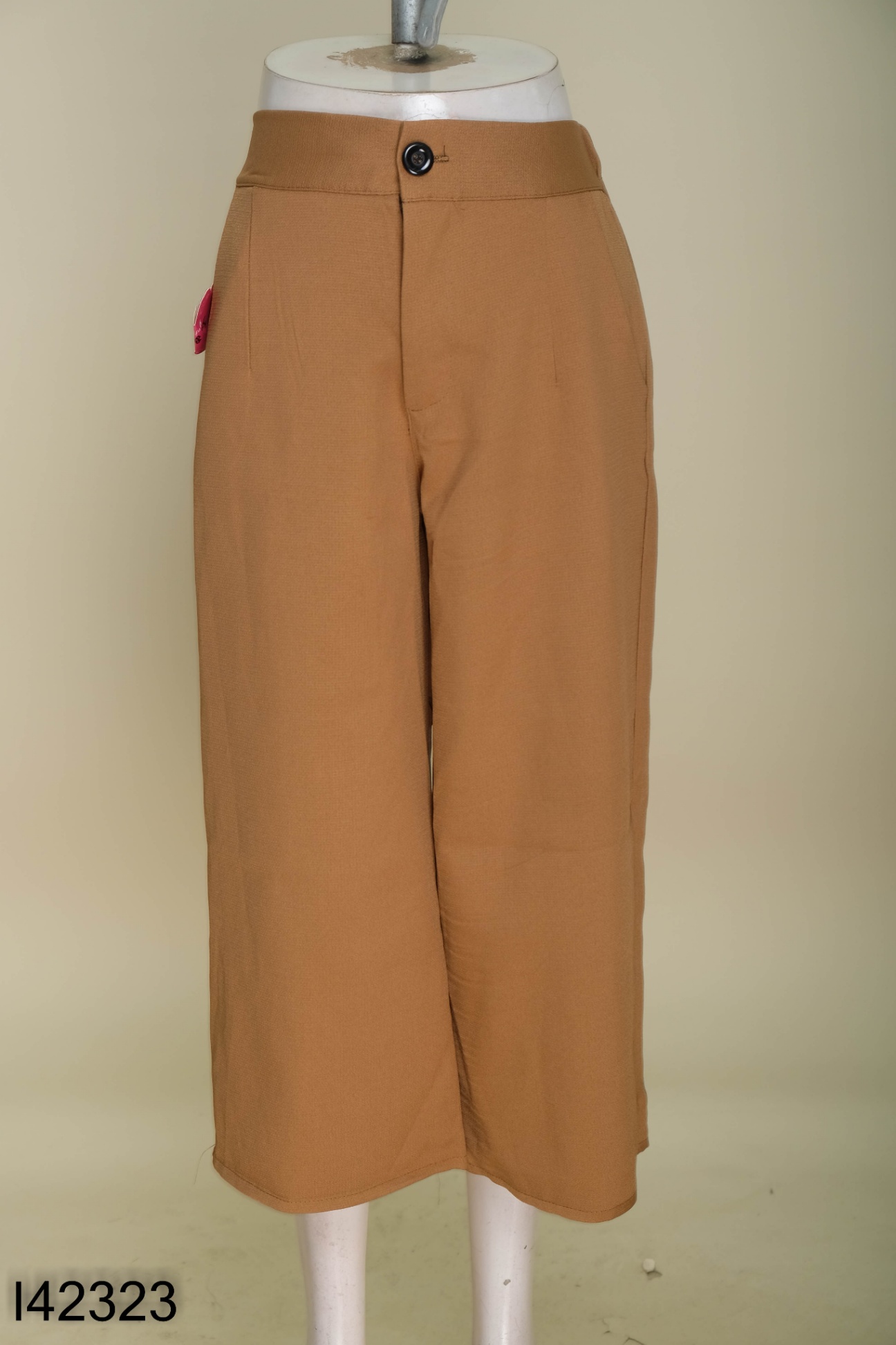 NEWTAG Quần culottes nâu dáng lửng