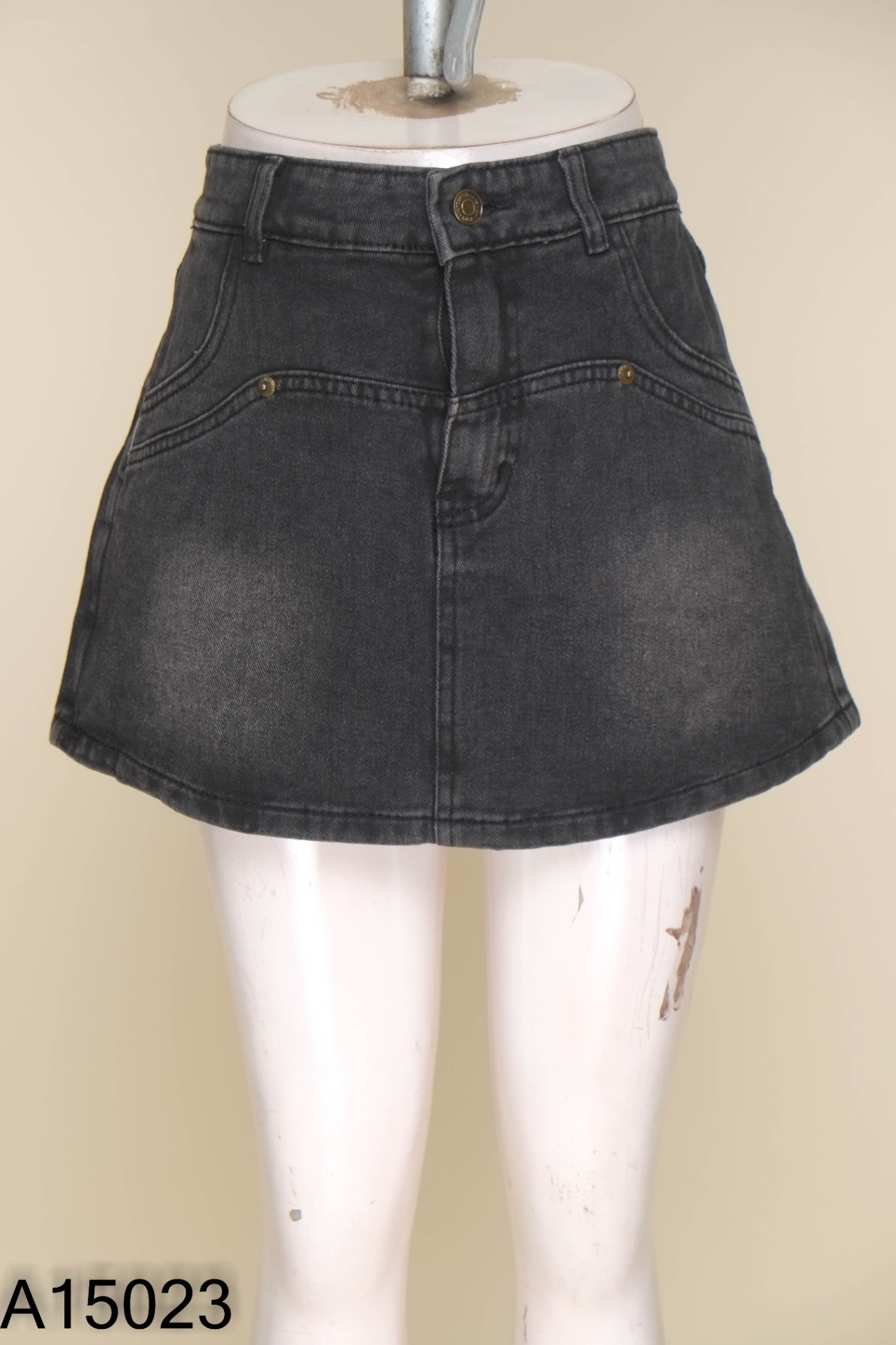 Chân váy jeans đen