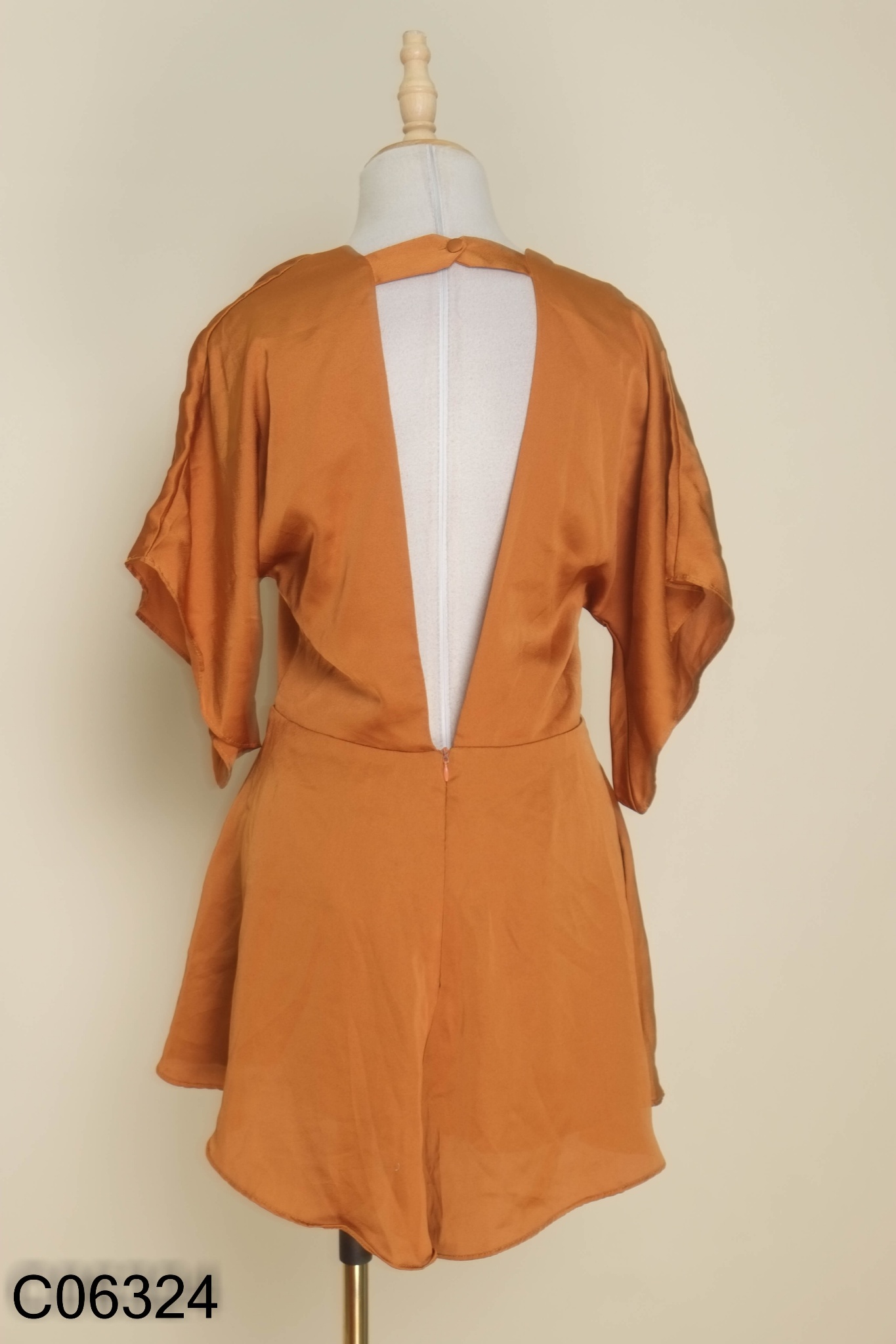 Jumpsuits lụa nâu