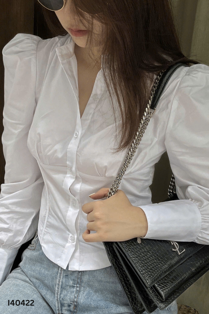 Áo BOHEE sơ mi trắng