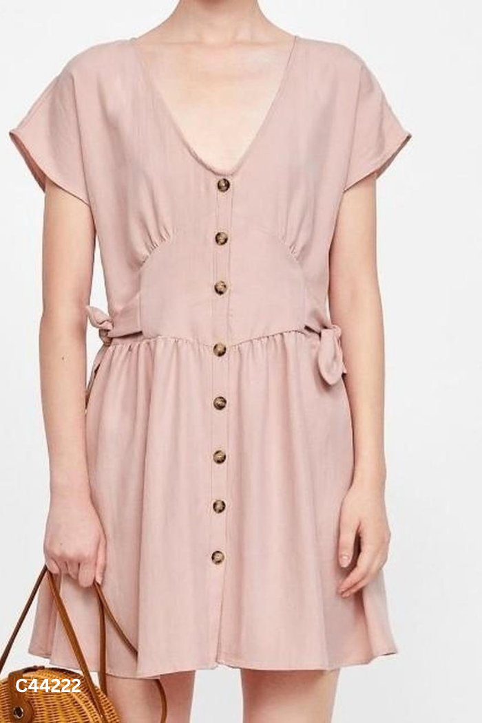 NEWTAG Váy ZARA hồng sát nách