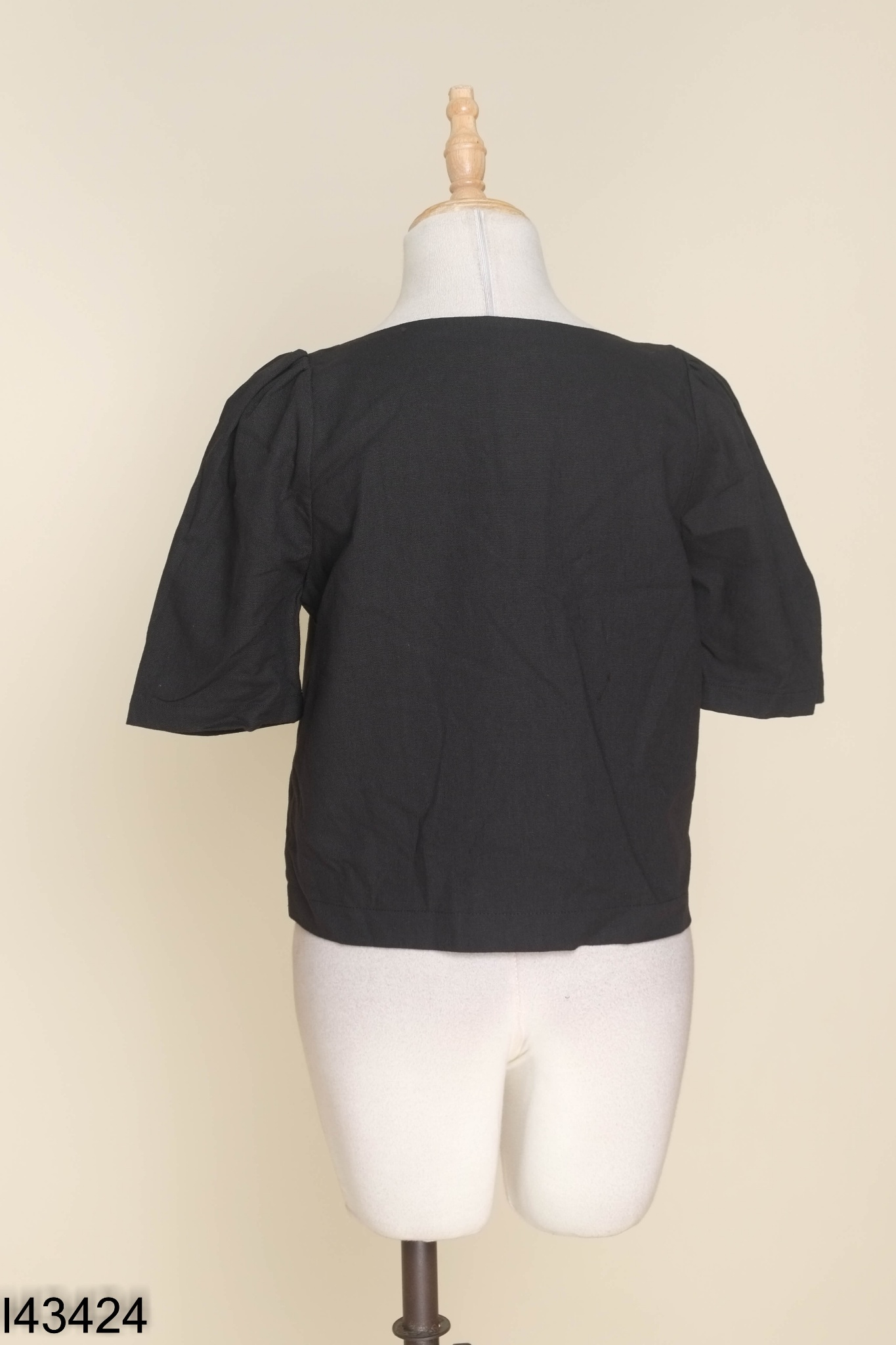 Áo LA BLANCHE linen đen
