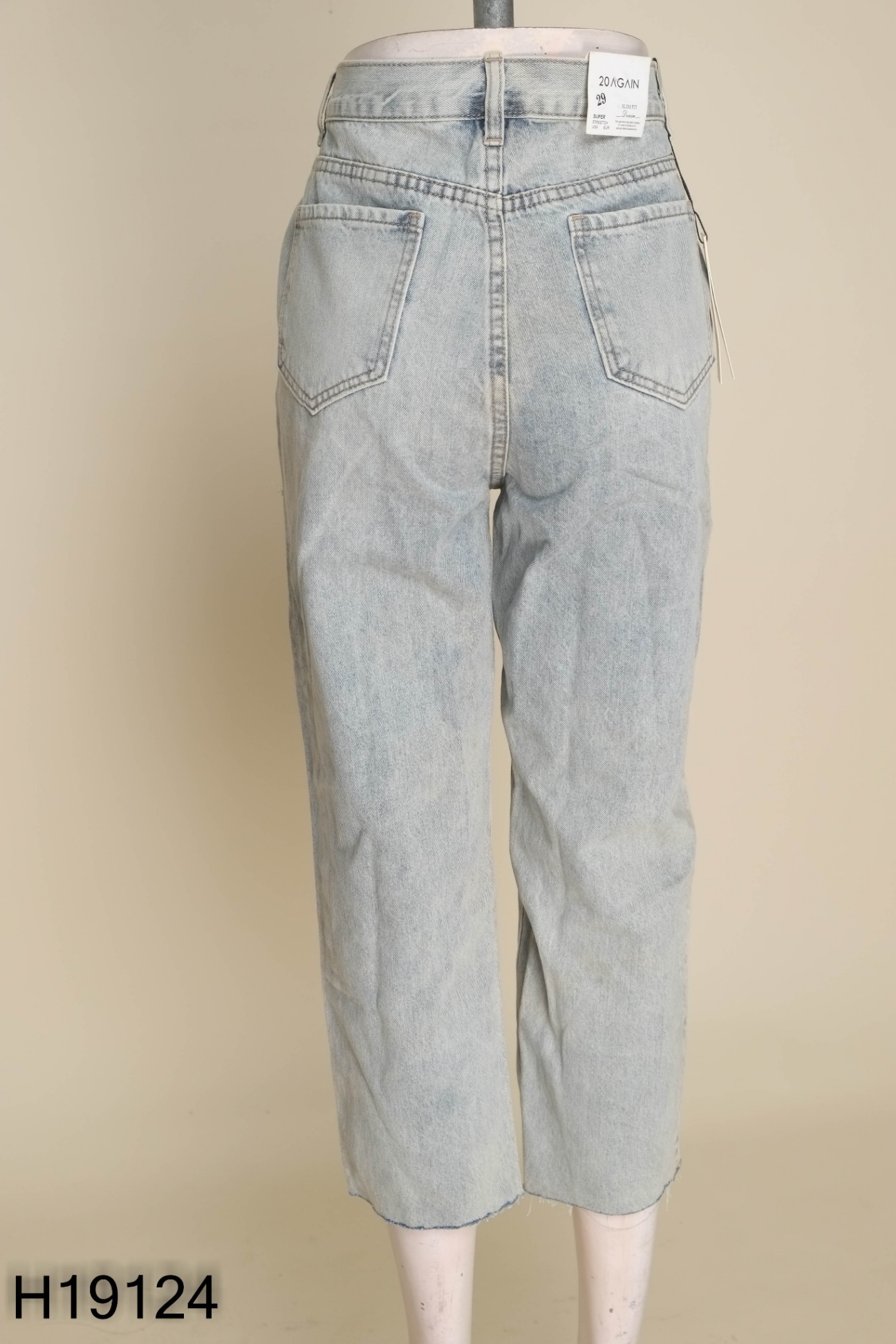 NEWTAG Quần jeans 20AGAIN xanh rách