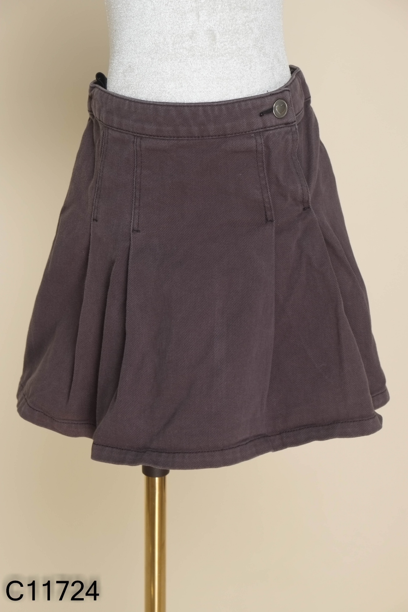 Chân váy HM jeans xám đen