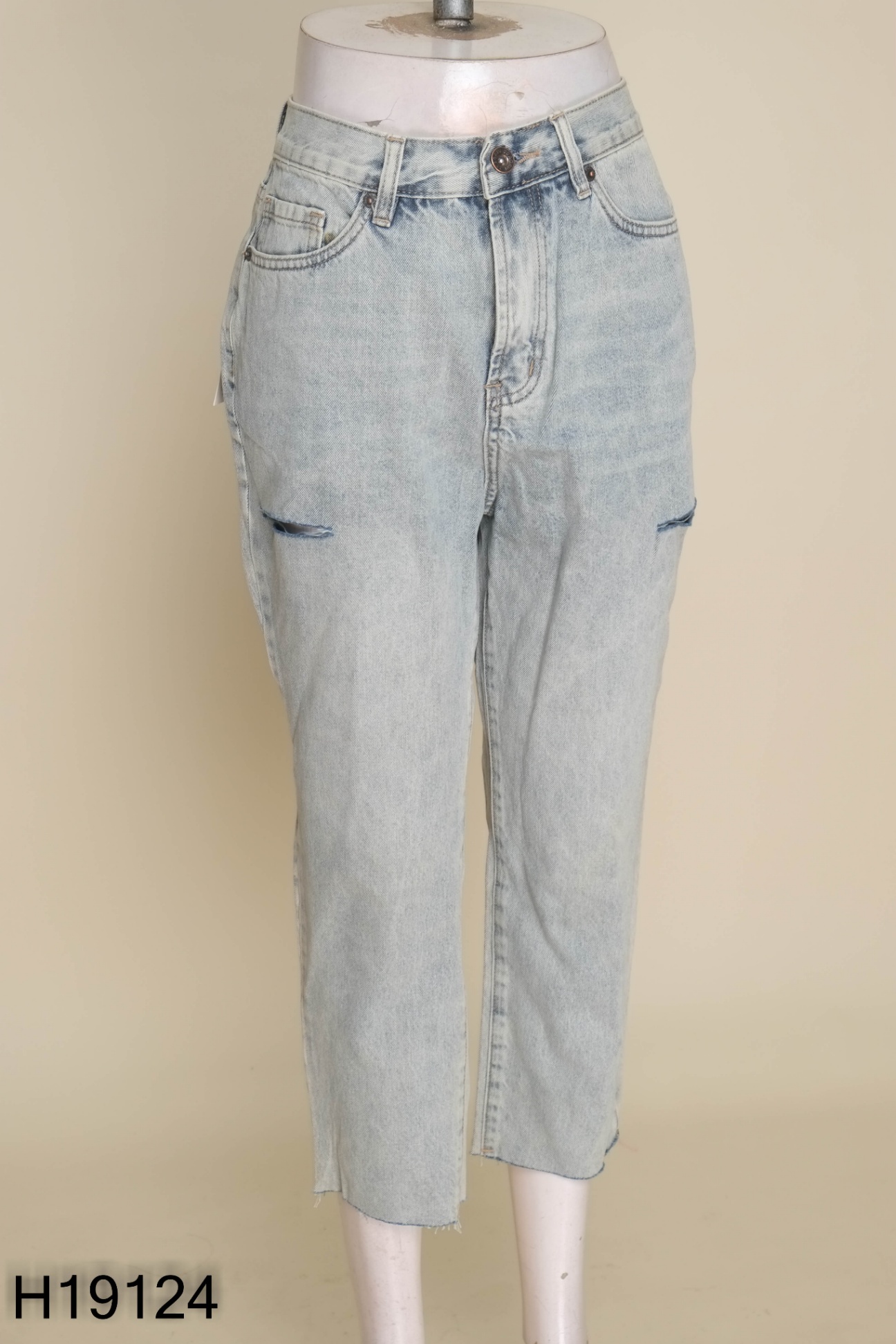 NEWTAG Quần jeans 20AGAIN xanh rách