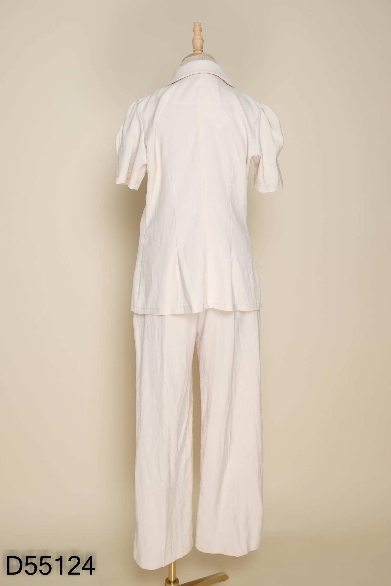 Set Áo blazer be ngắn tay + quần dài
