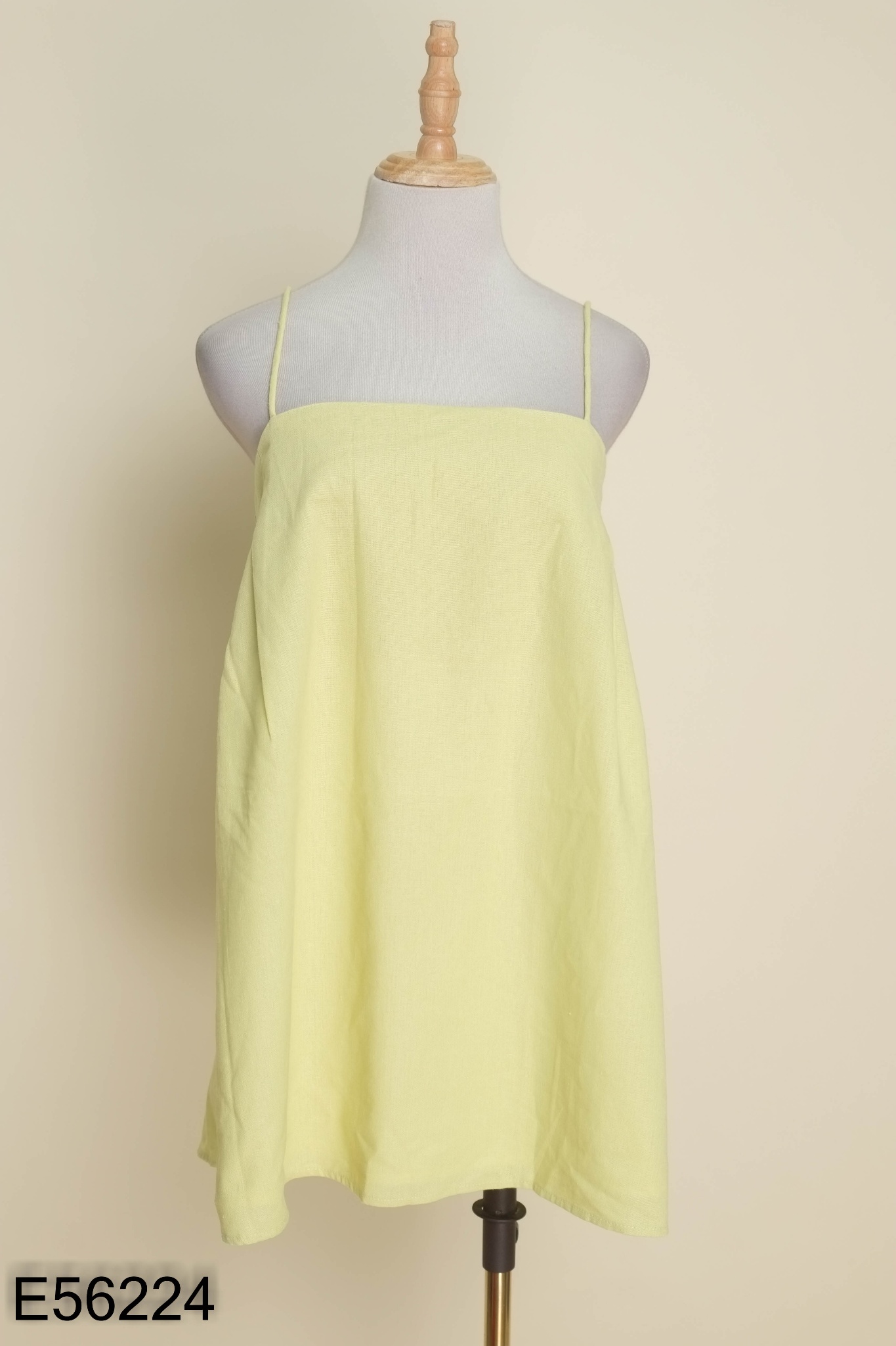 Váy hai dây UNLEASHED linen xanh