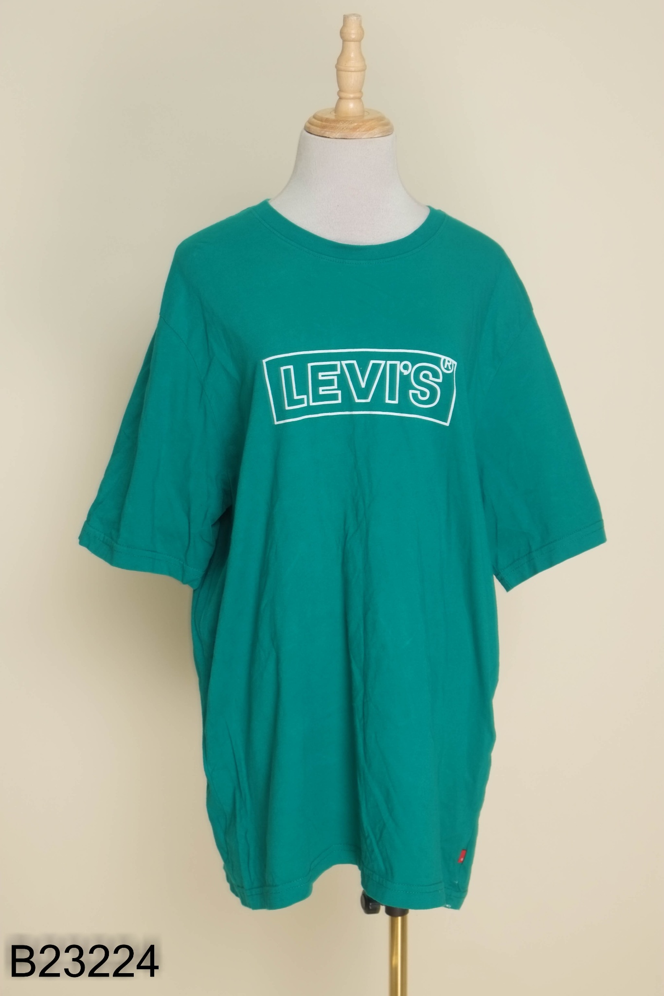 Áo LEVI'S phông xanh lá in hình