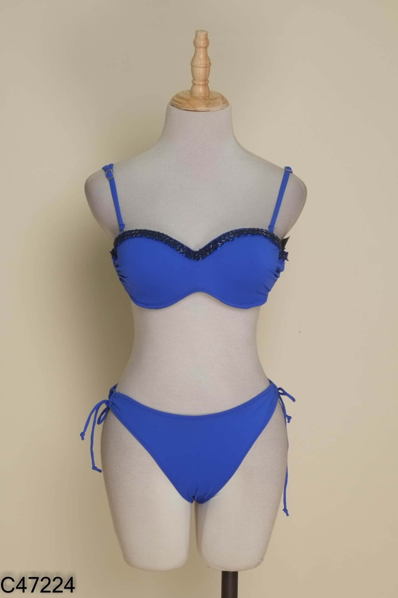 NEWTAG SET Bikini xanh coban trơn