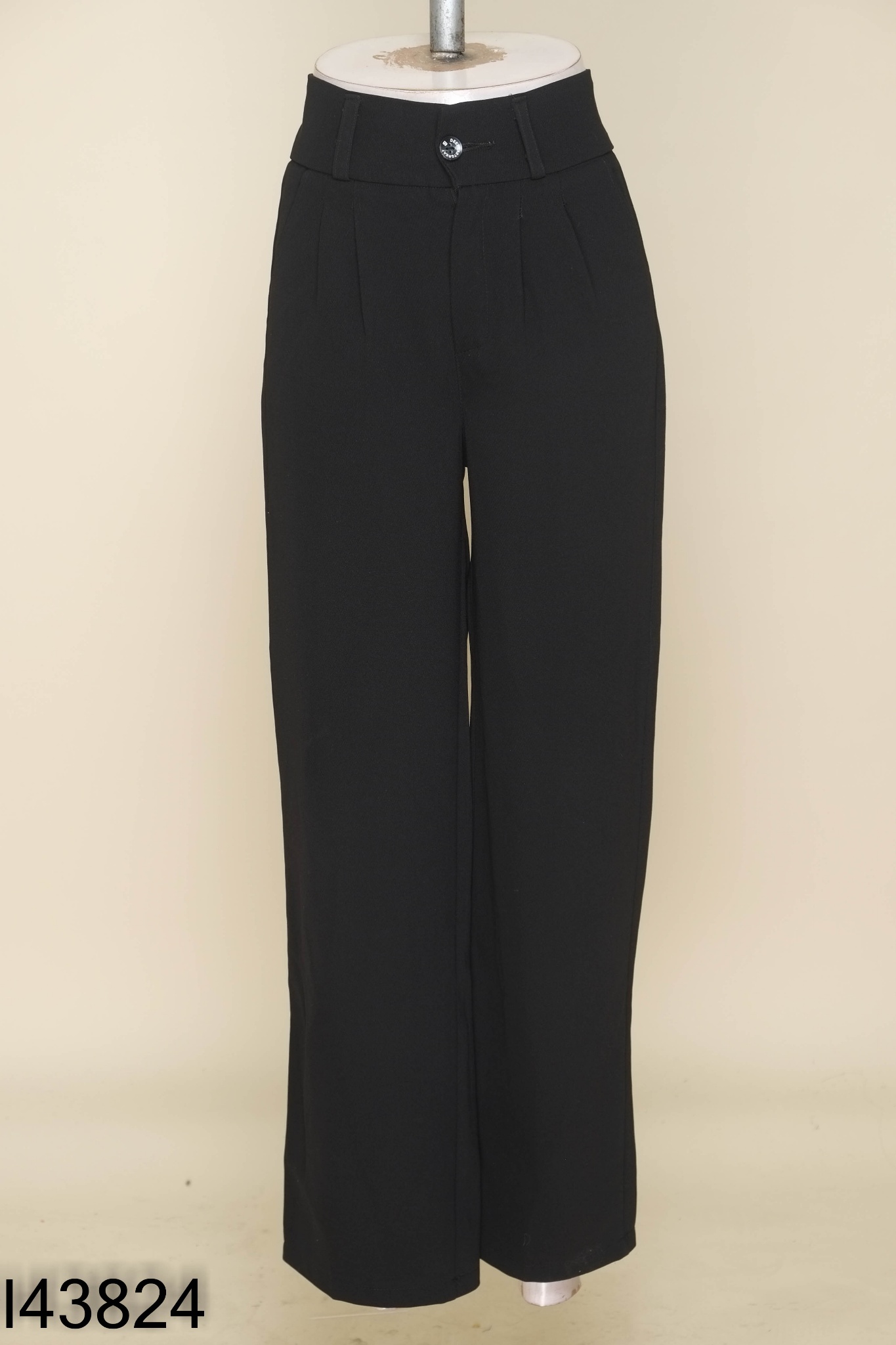 Quần culottes vải đen