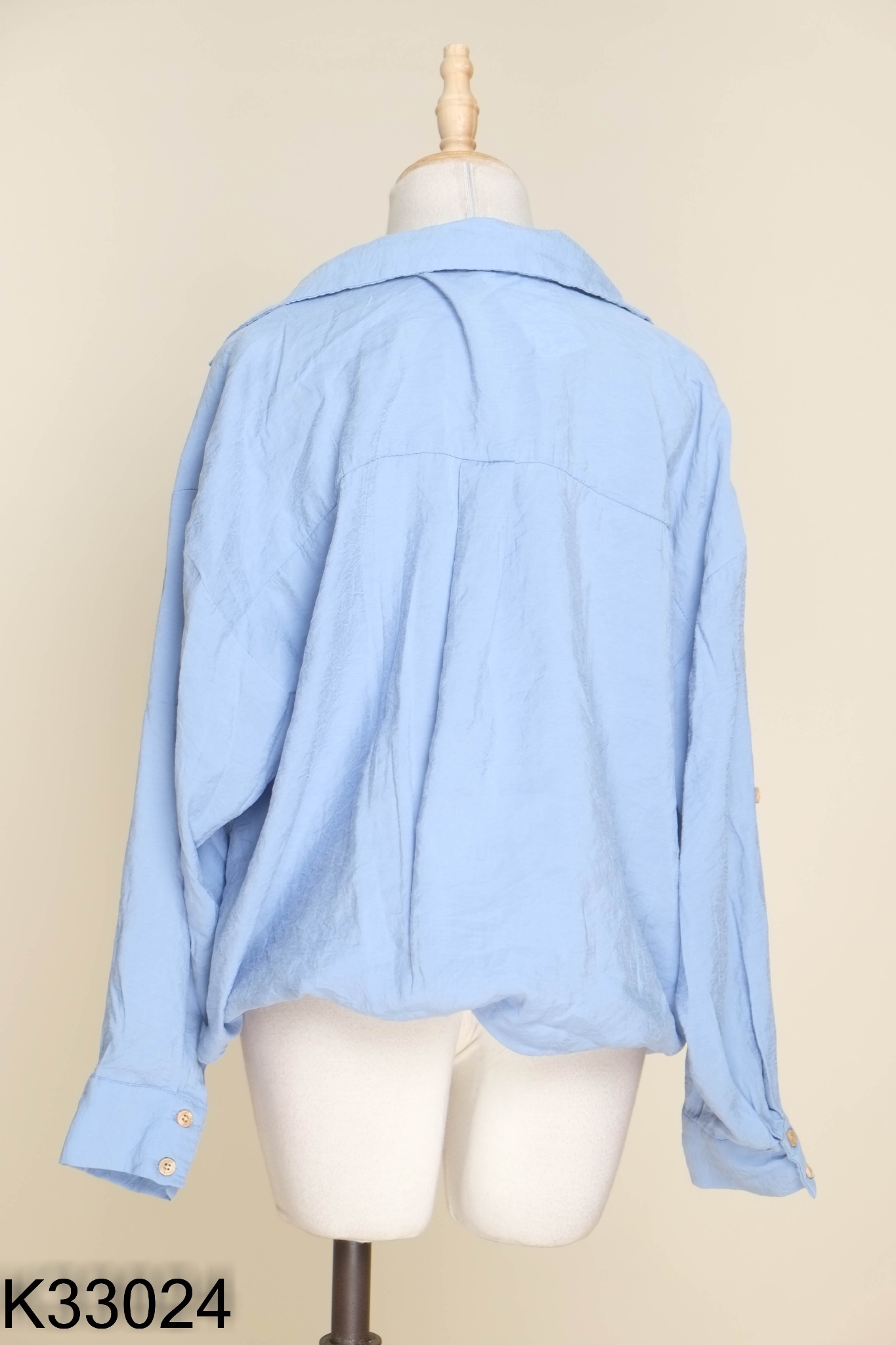 Áo ZARA (cắt tag) sơ mi xanh