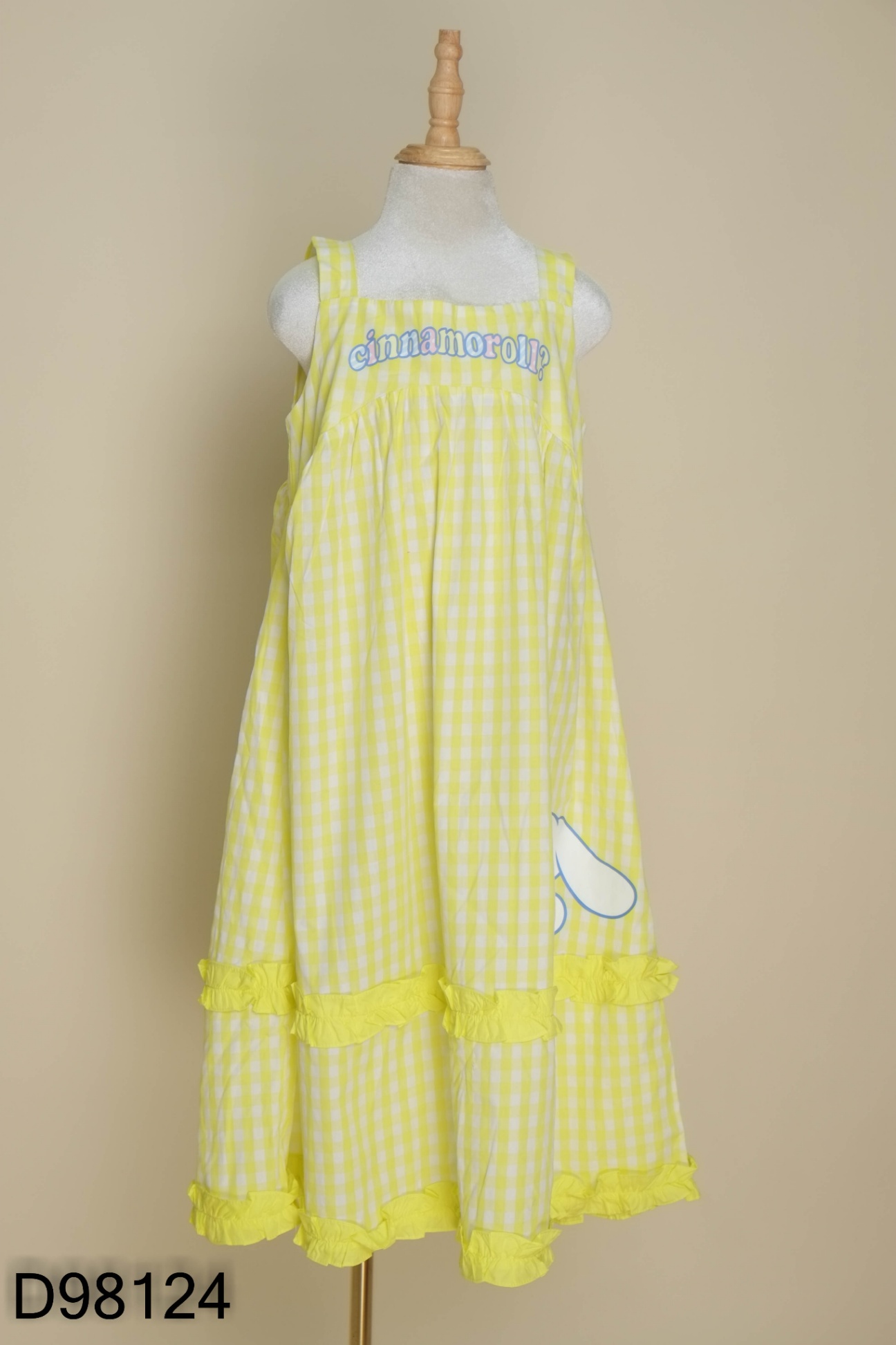 Váy vàng họa tiết cinamonrol KIDS