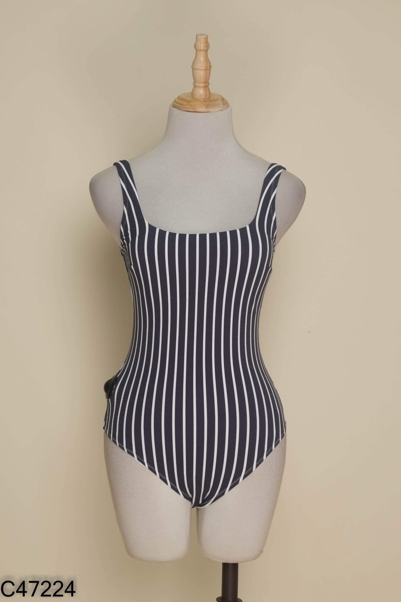 Bikini HM xám đen kẻ trắng