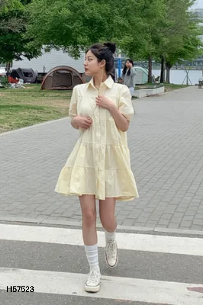 Váy babydoll be trơn