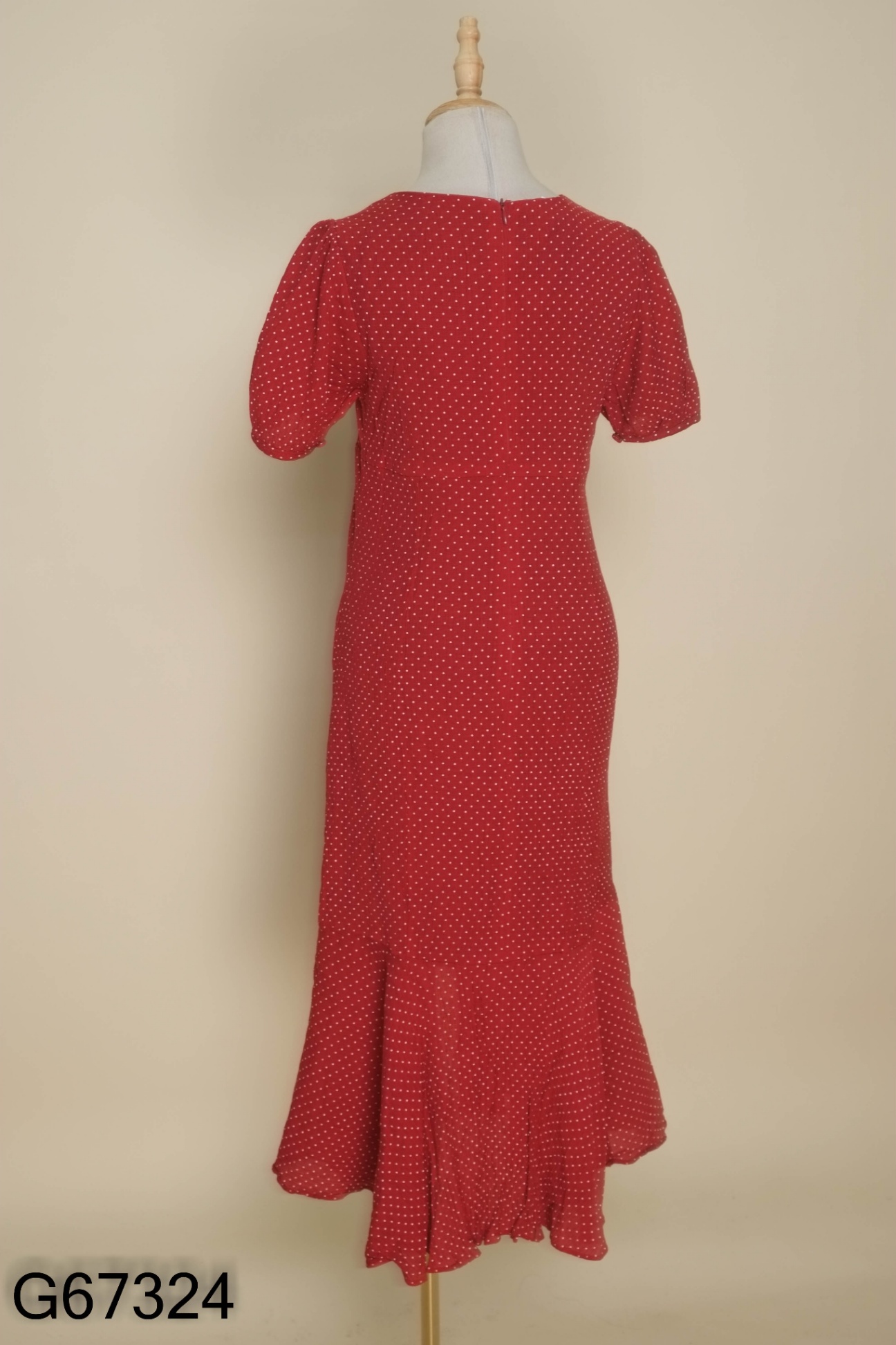 Váy HUONG BOUTIQUE đỏ chấm bi