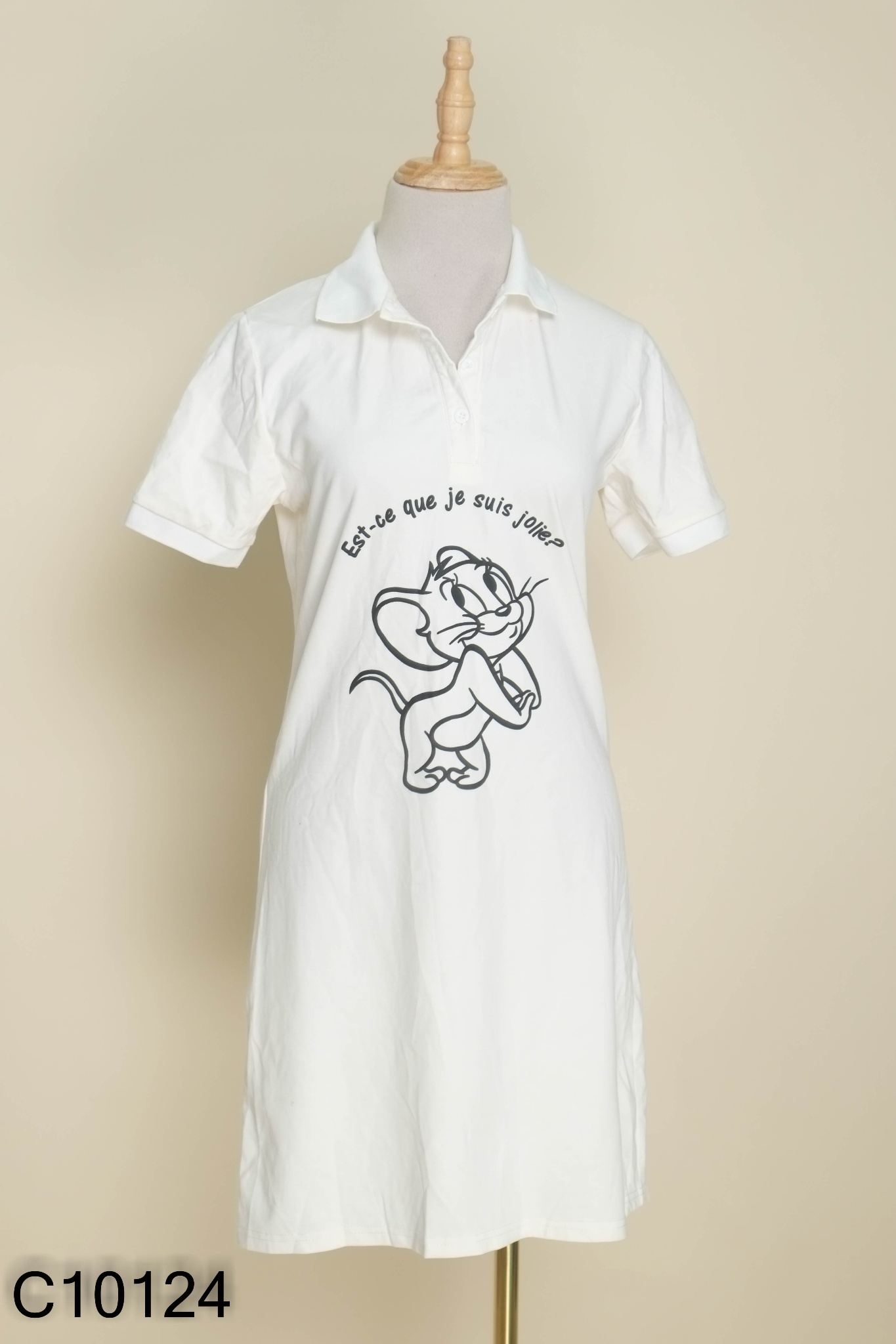 Váy trắng hình chuột jerry