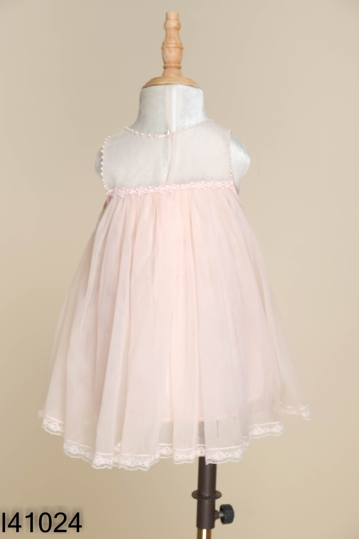 Váy lưới hồng sát nách KIDS