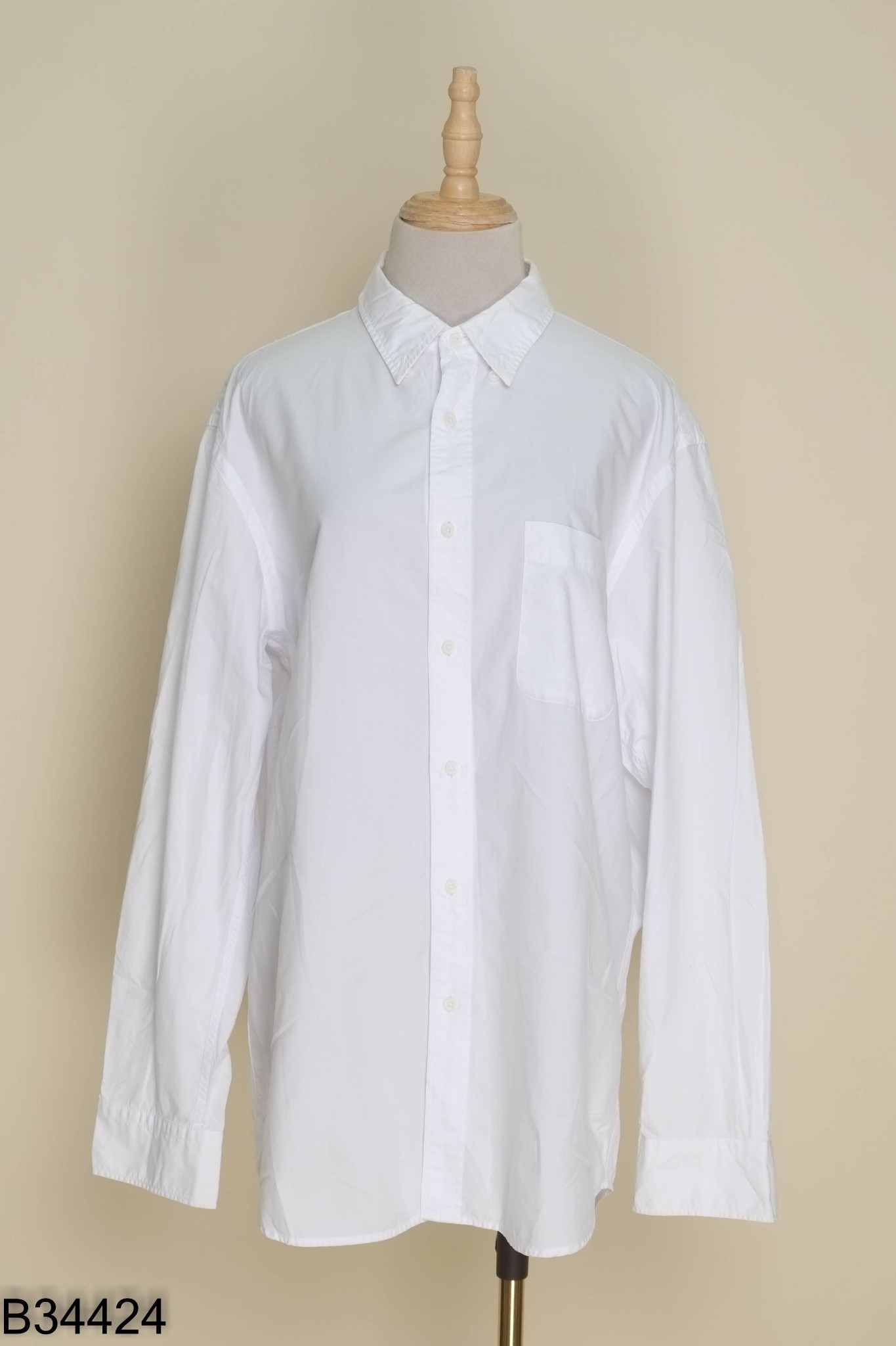 Áo sơ mi UNIQLO trắng trơn