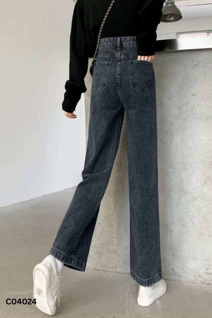 Quần jeans xám trơn