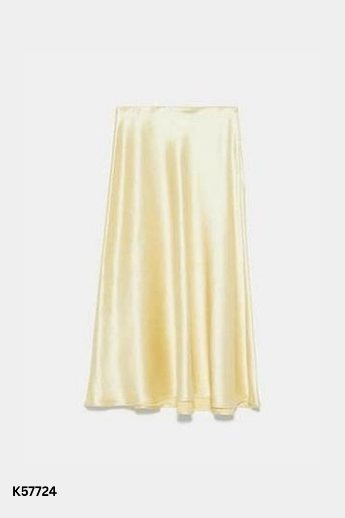 Chân váy ZARA (cắt tag) lụa vàng