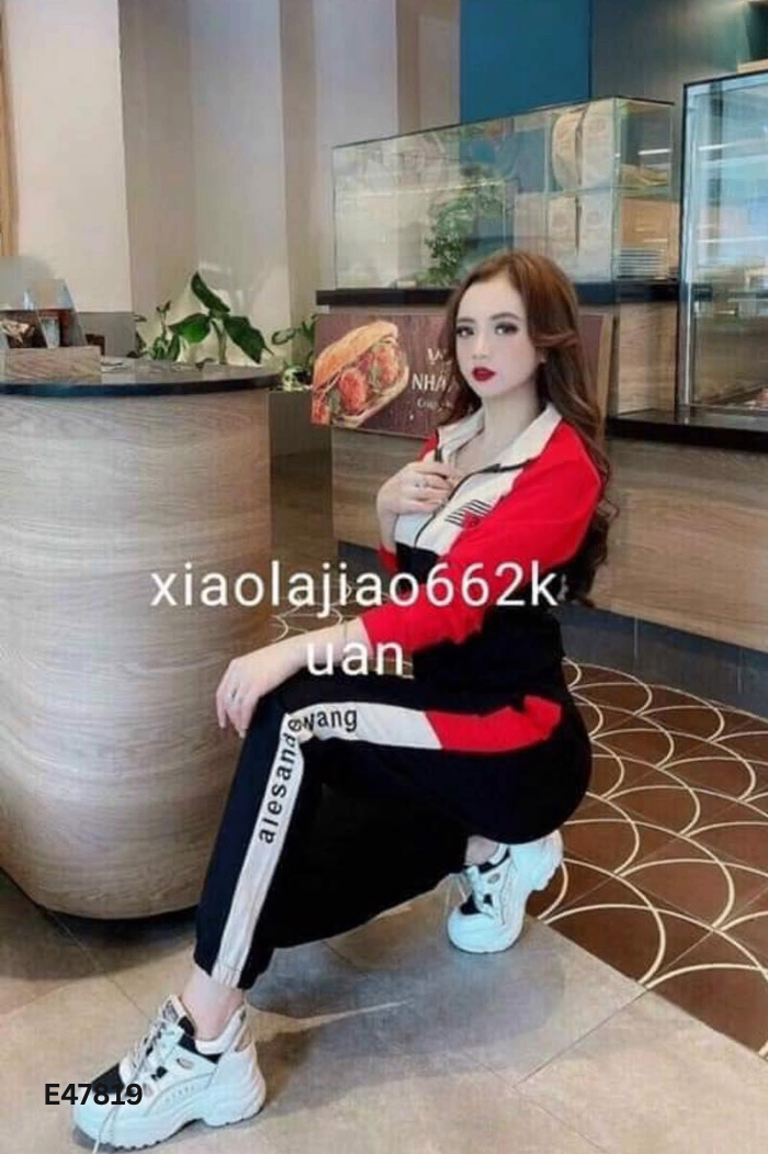 SET Thun đỏ be đen áo + quần dài