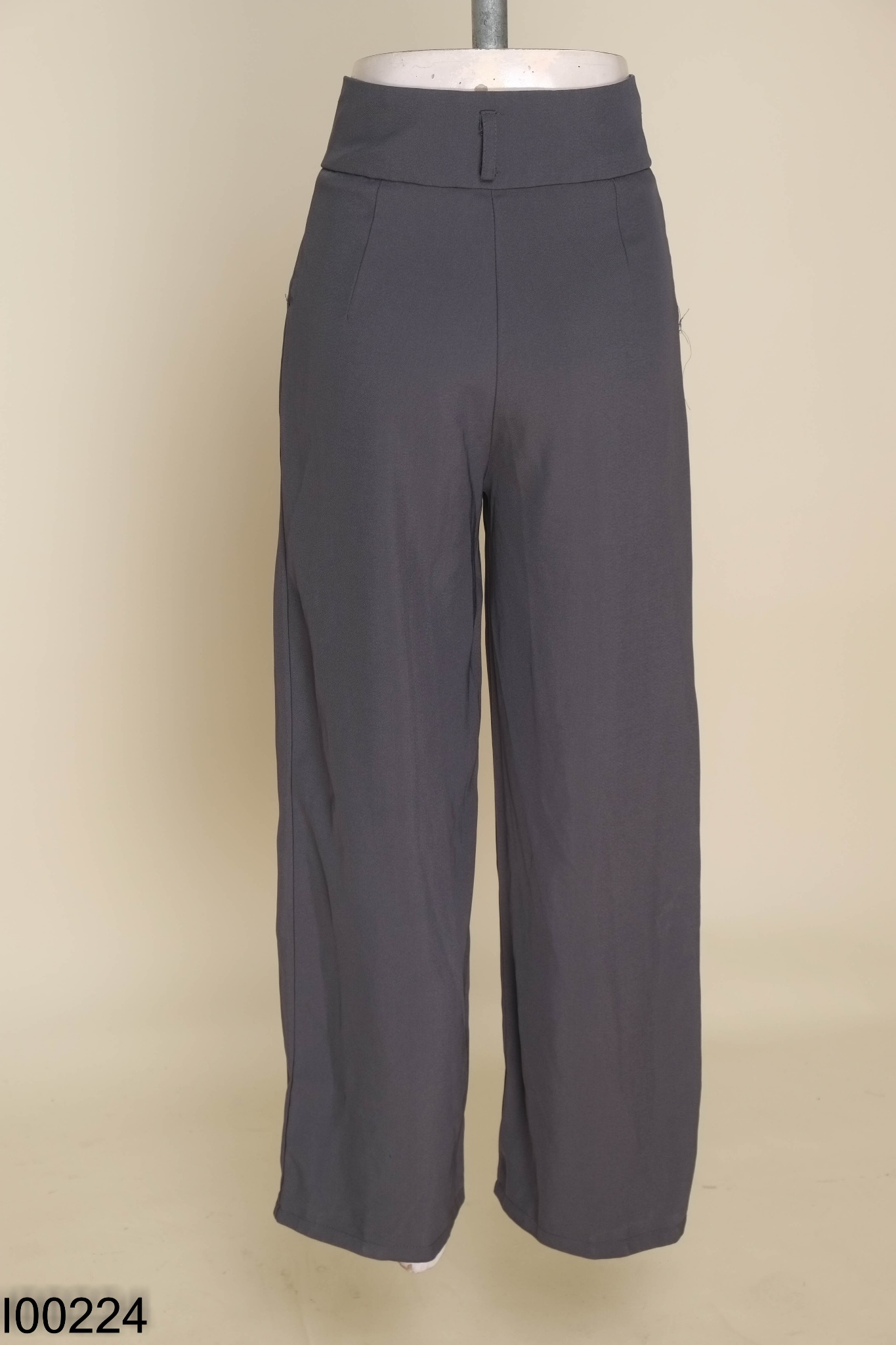 Quần culottes vải xám đậm